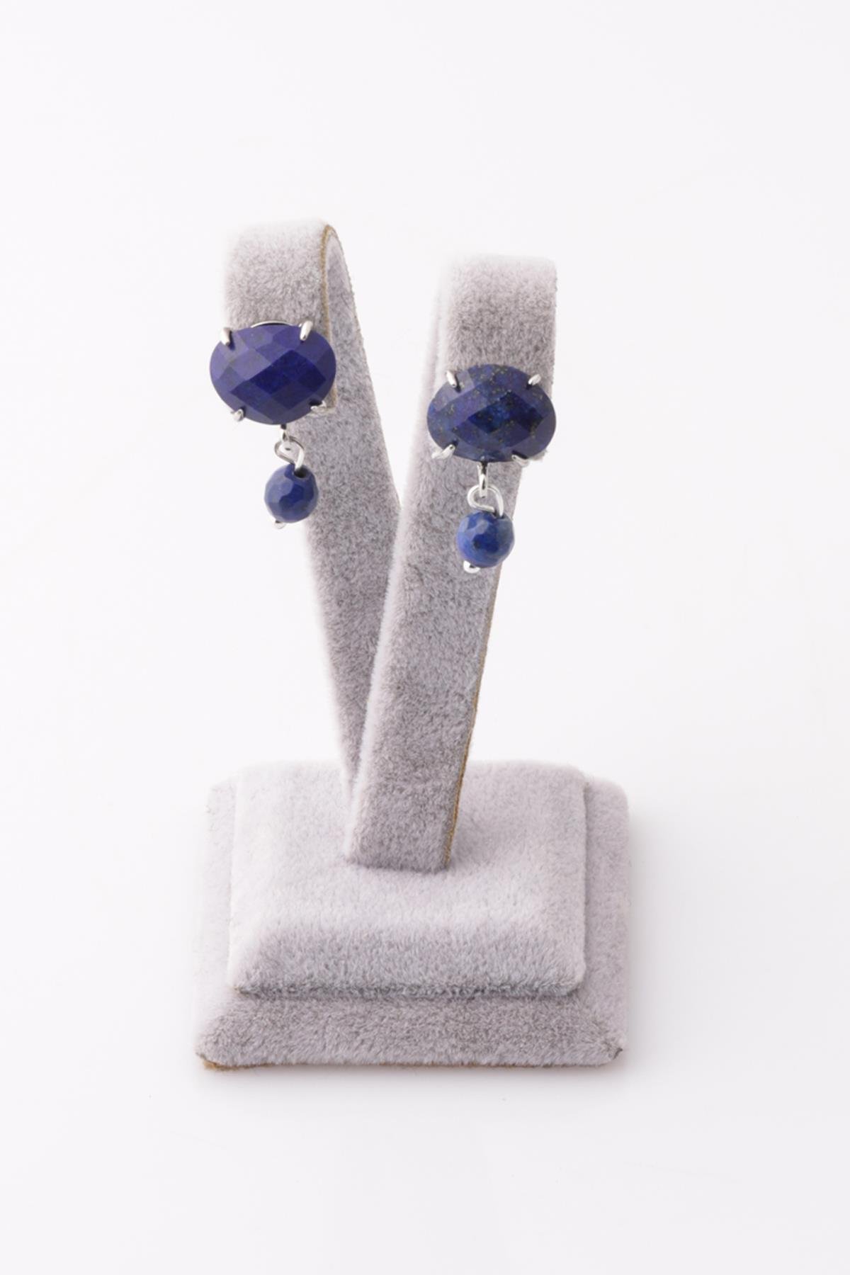 Lapis Lazuli Doğal Taş Küpe