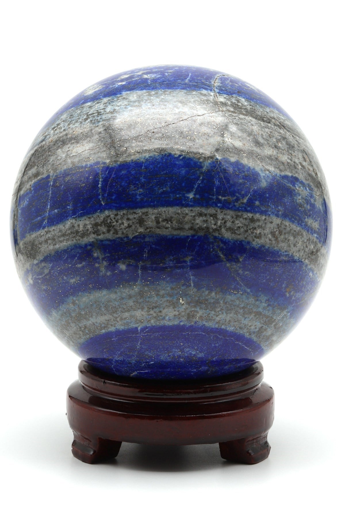 Lapis Lazuli Doğal Taş Standlı Küre - 4167 Gr.