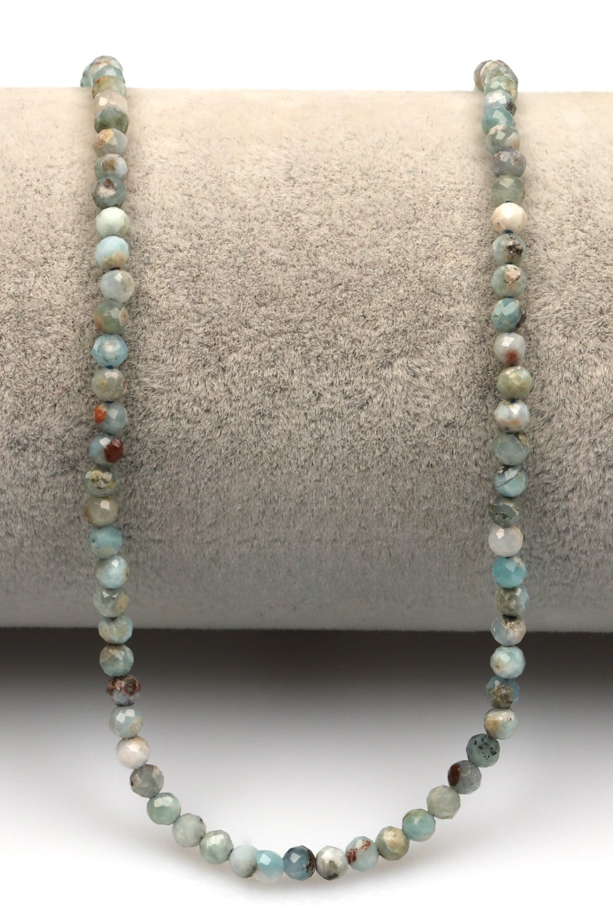Larimar Doğal Taş Dizi 3 mm Fasetli Küre Kesim - DZ-1284