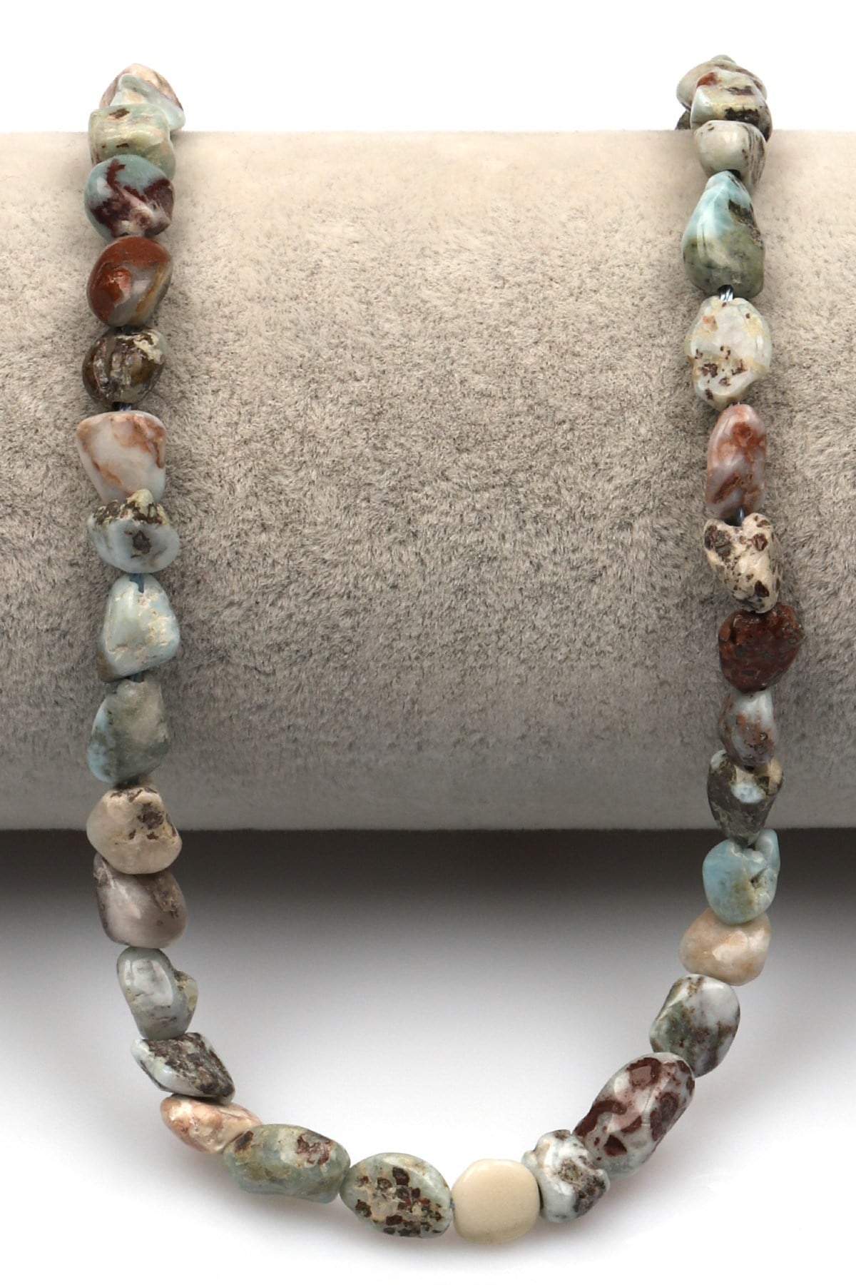 Larimar Doğal Taş Dizi 6 x 9 mm Mercimek Kesim - DZ-1267