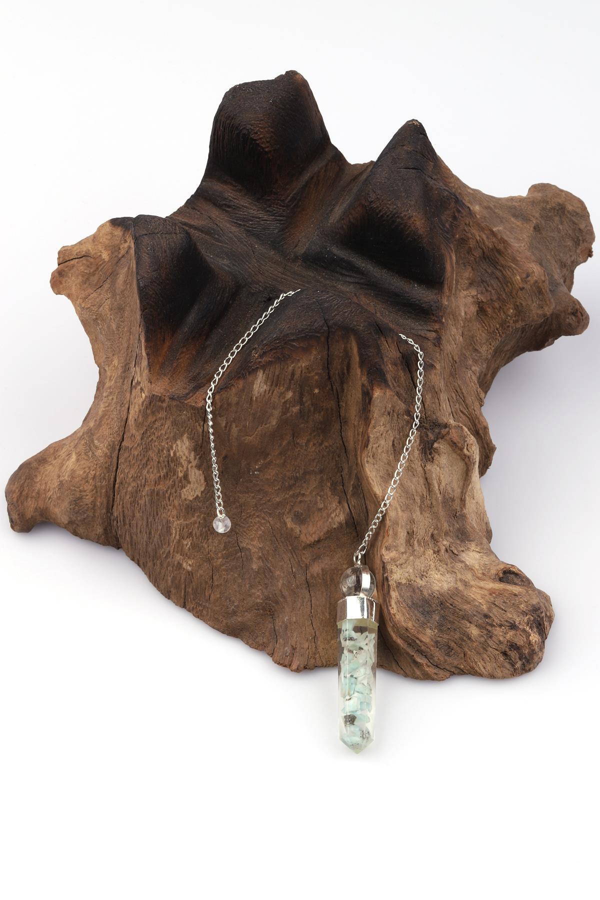 Larimar Doğal Taş Orgonit Pandül