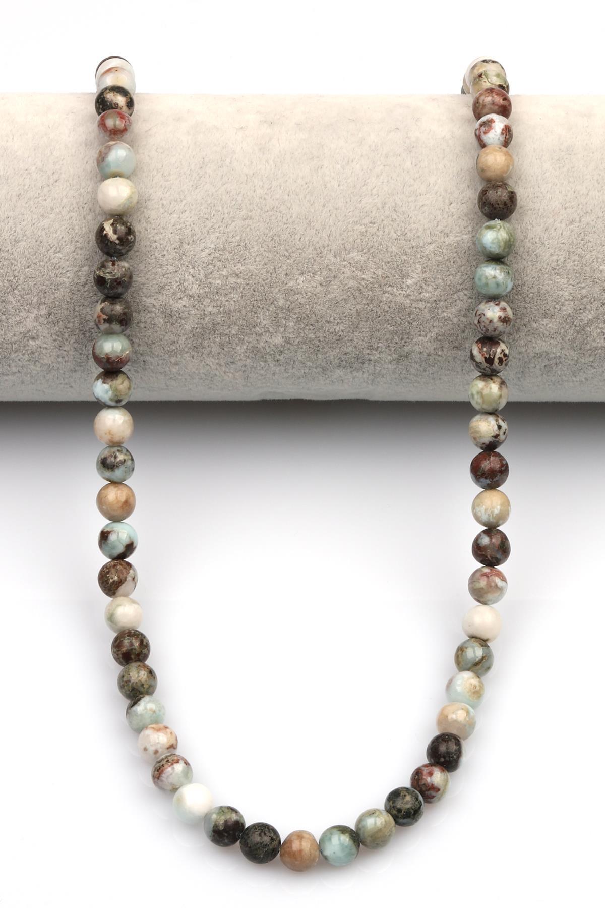 Larimar Doğaltaş Dizi 6 mm Küre Kesim