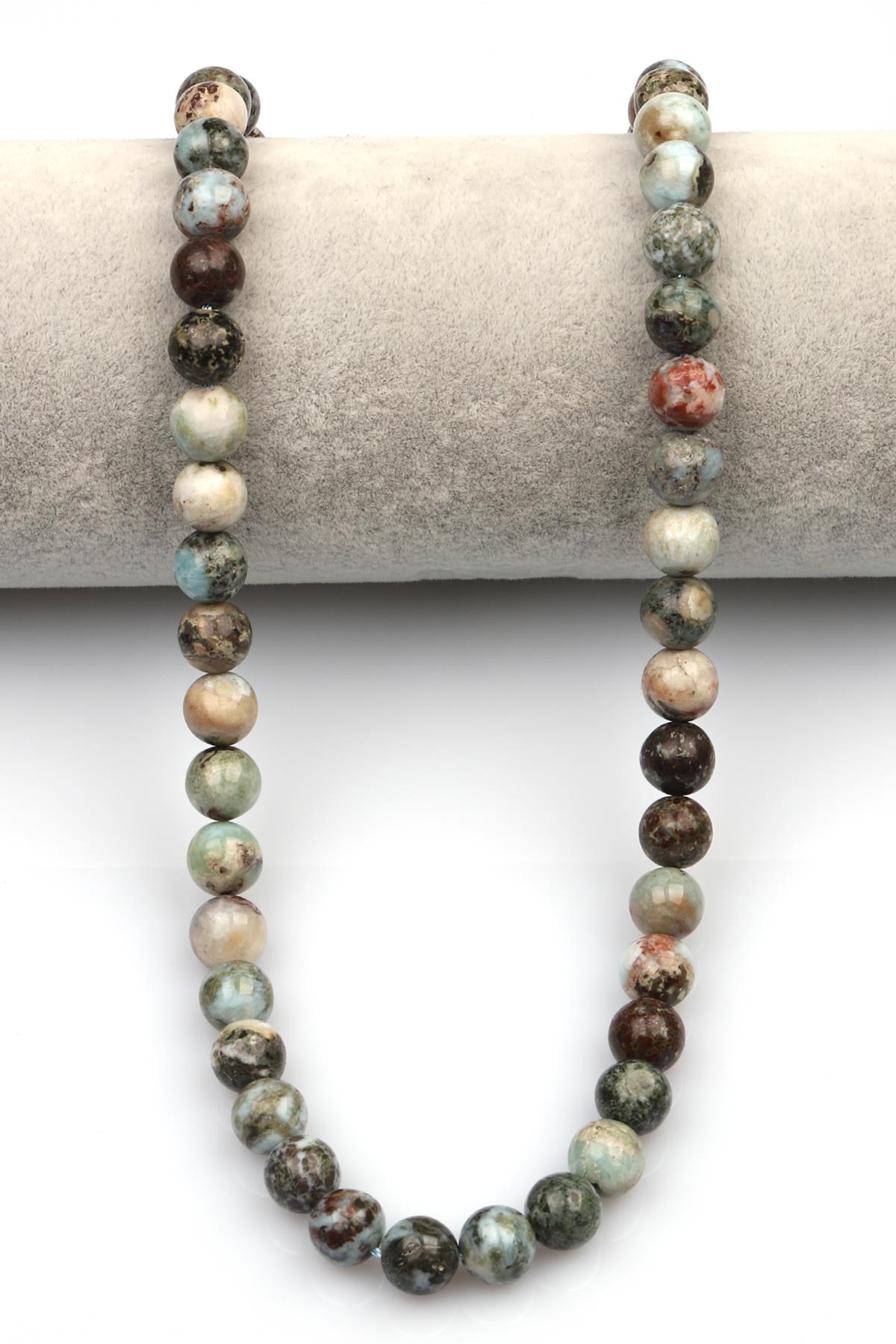 Larimar Doğaltaş Dizi 8 mm Küre Kesim