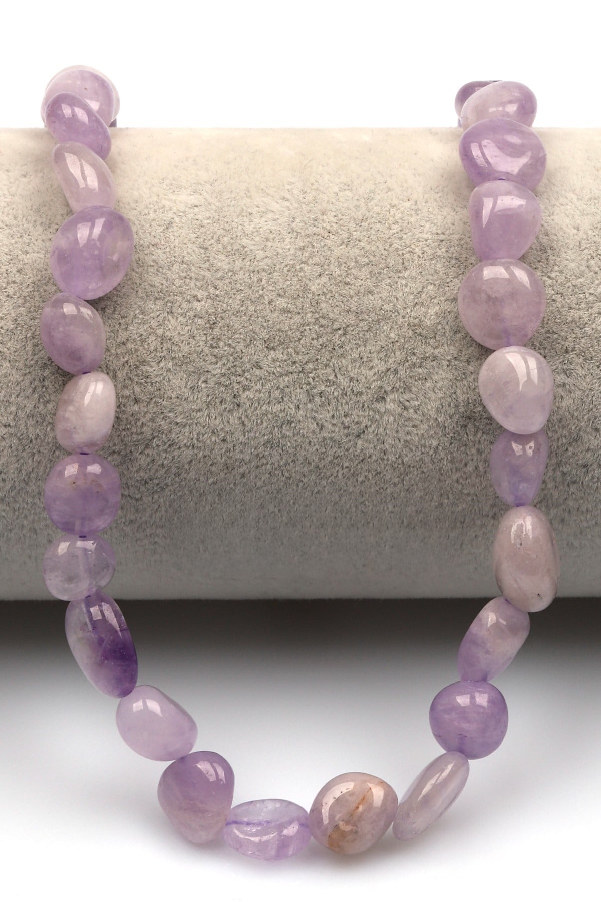Lavander Ametist Doğal Taş Dizi 10 x 13 mm Mercimek Kesim - DZ-1240