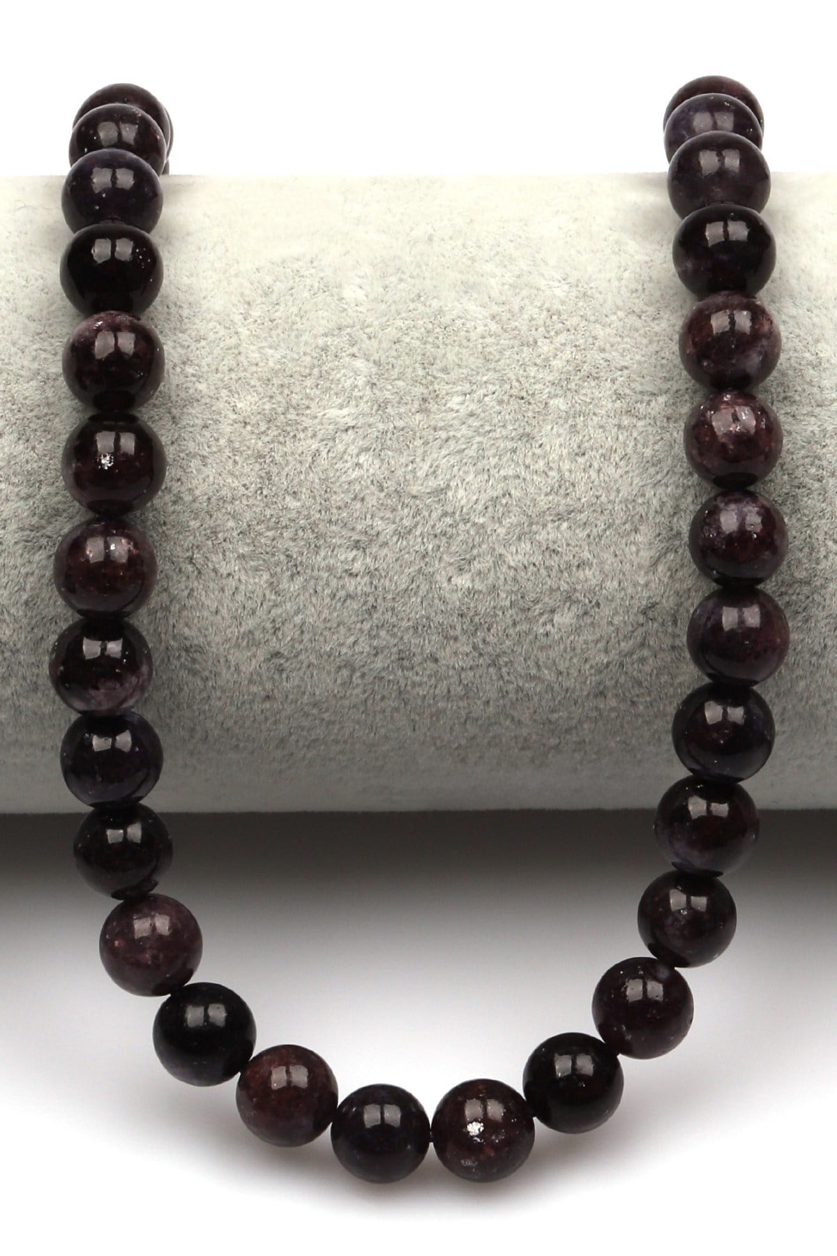 Lepidolit Doğal Taş Dizi 8 mm Küre Kesim - DZ-0859