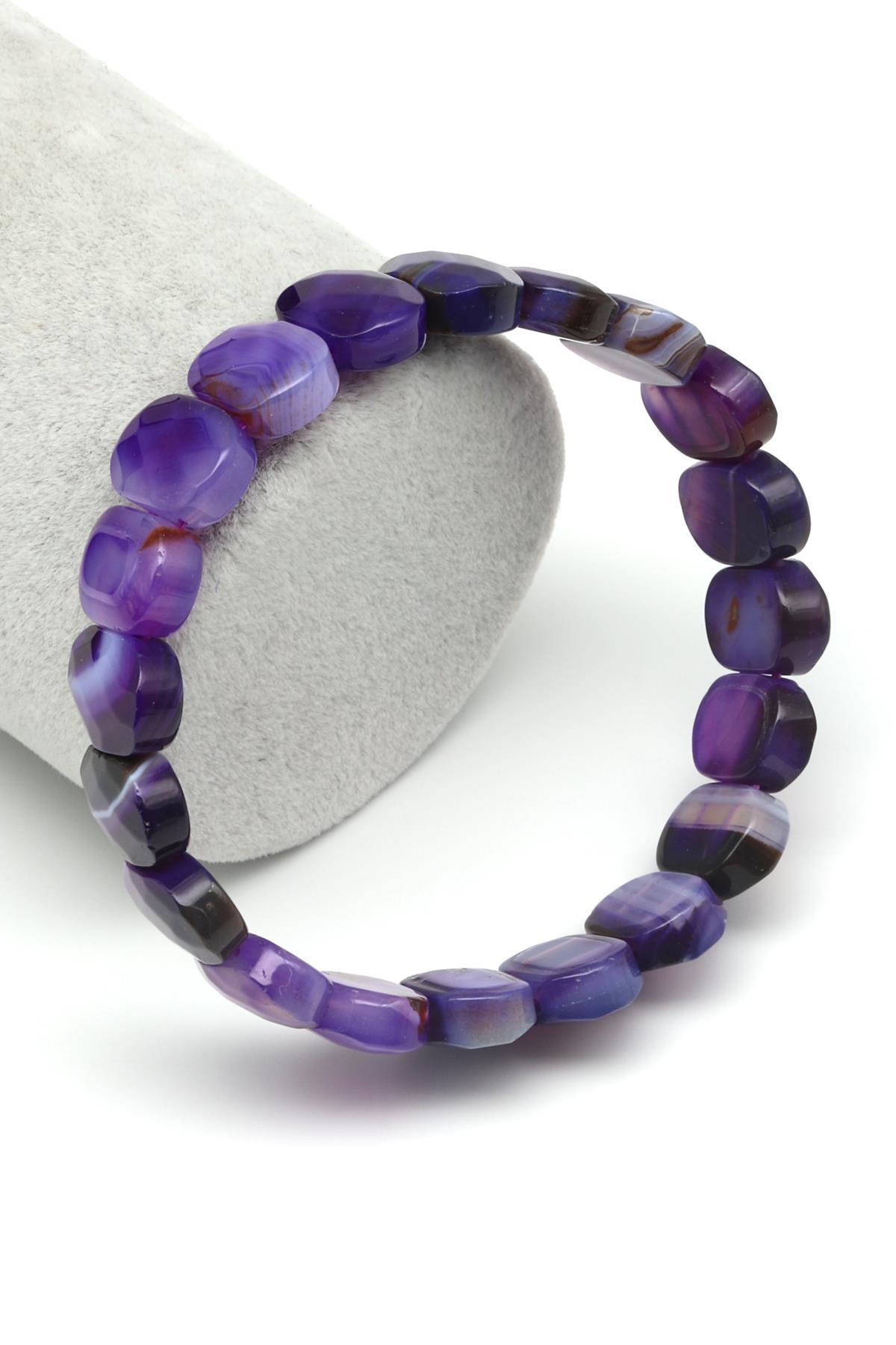 Madagaskar Akik Doğal Taş Bileklik 10 x 14 mm Özel Kesim