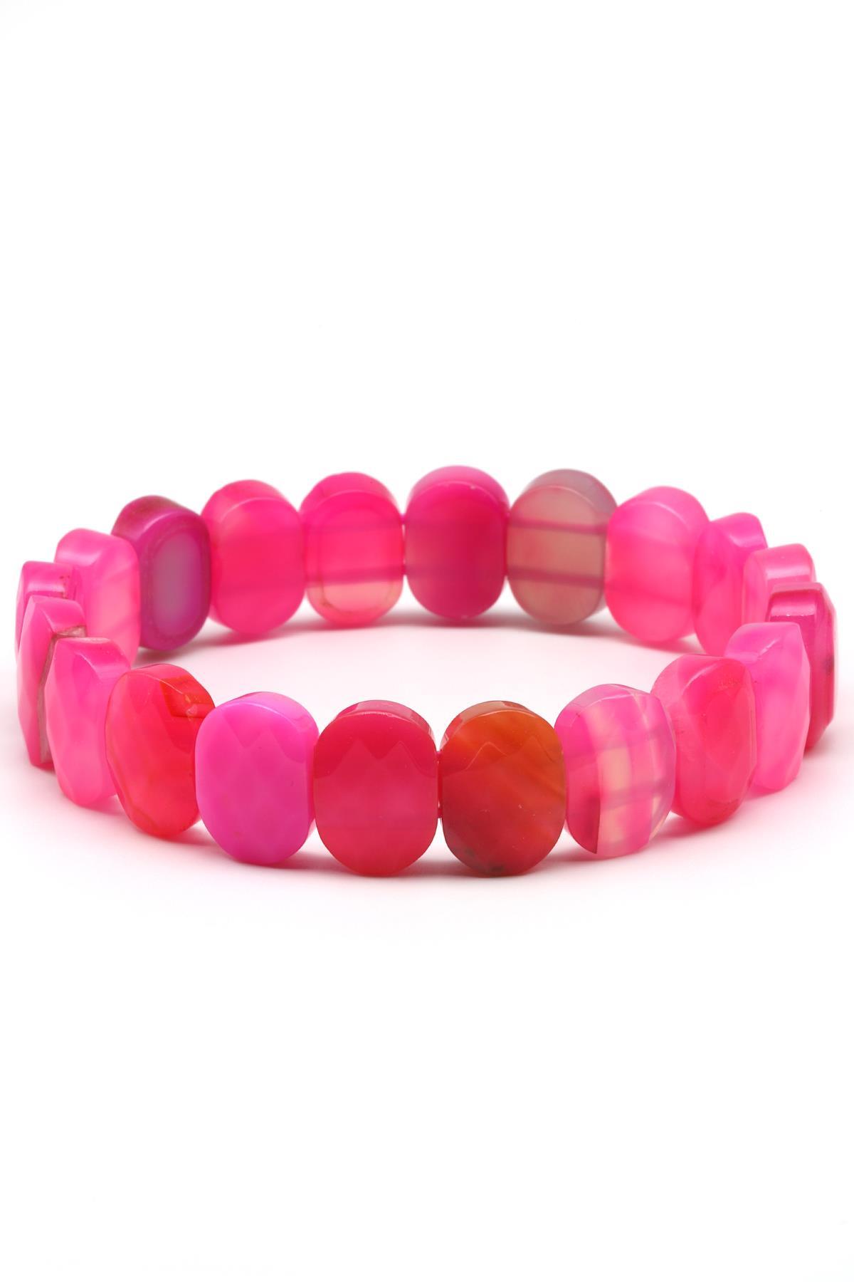 Madagaskar Akik Doğal Taş Bileklik 10 x 14 mm Özel Kesim