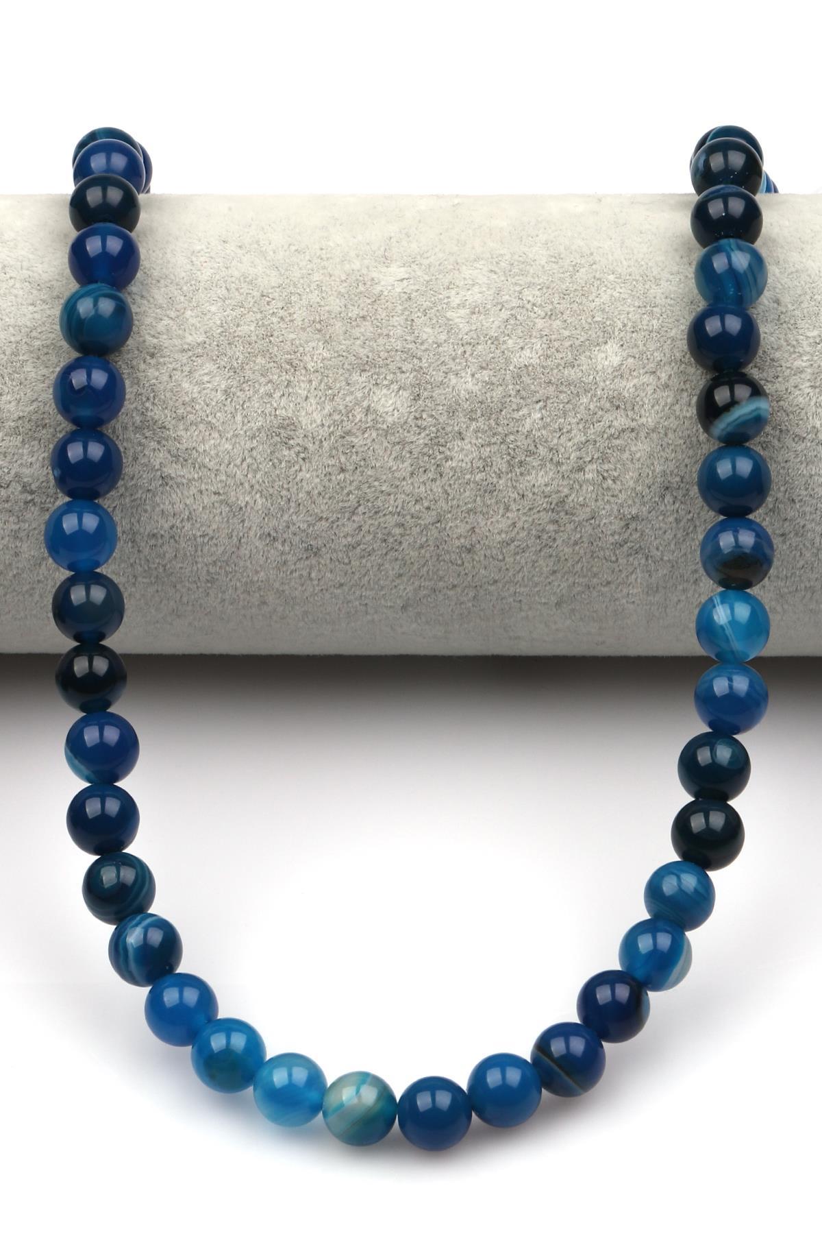 Madagaskar Akik Doğal Taş Dizi 8 mm Küre Kesim