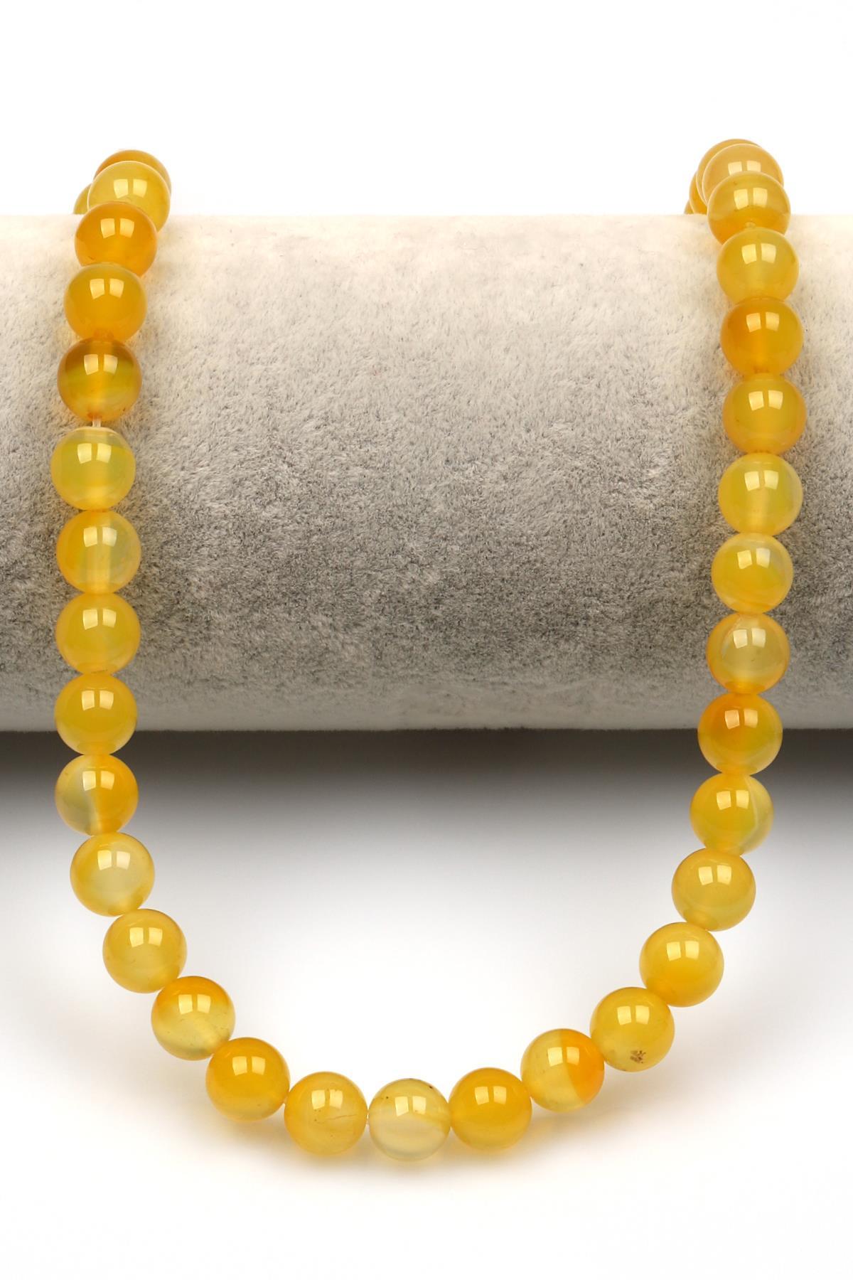 Madagaskar Akik Doğal Taş Dizi 8 mm Küre Kesim