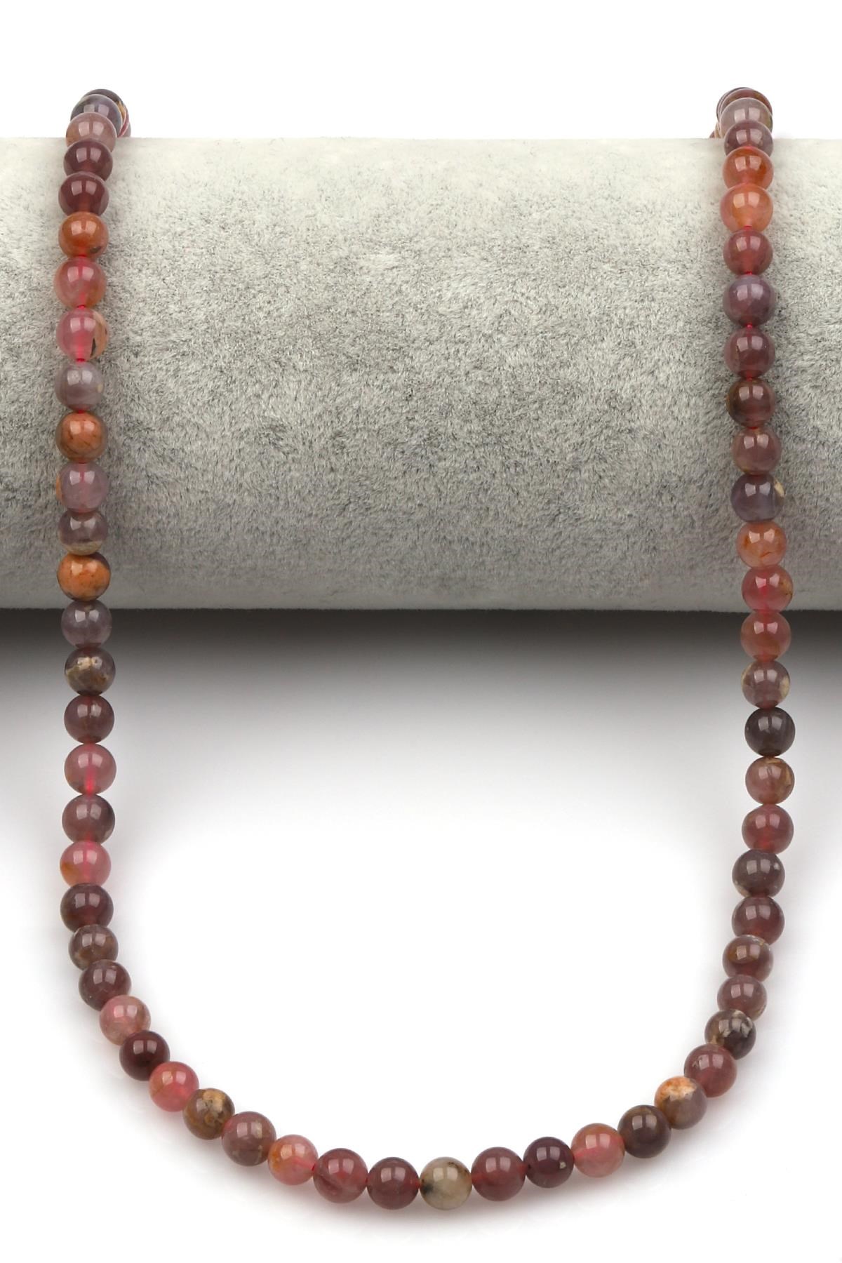 Madagaskar Pembe Kuvars 6 mm Küre Kesim