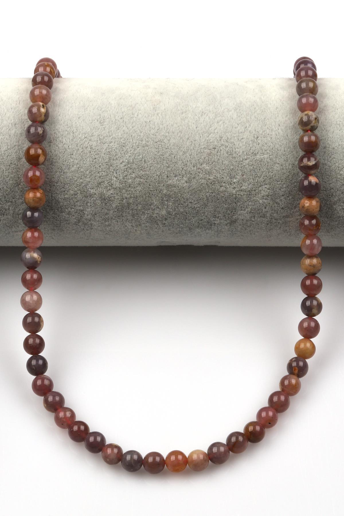 Madagaskar Pembe Kuvars Doğal Taş 6 mm Küre Kesim