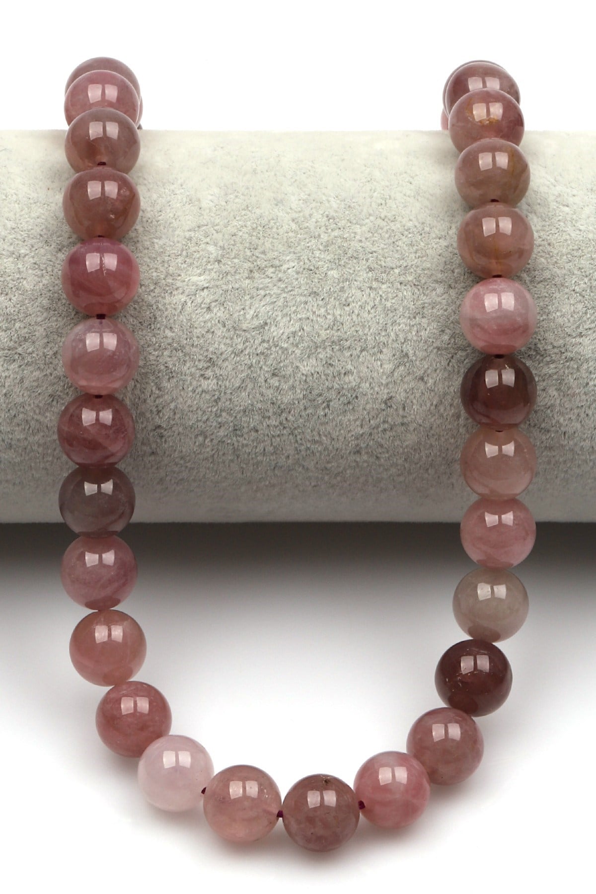Madagaskar Pembe Kuvars Doğal Taş Dizi 10 mm Küre Kesim - DZ-0855