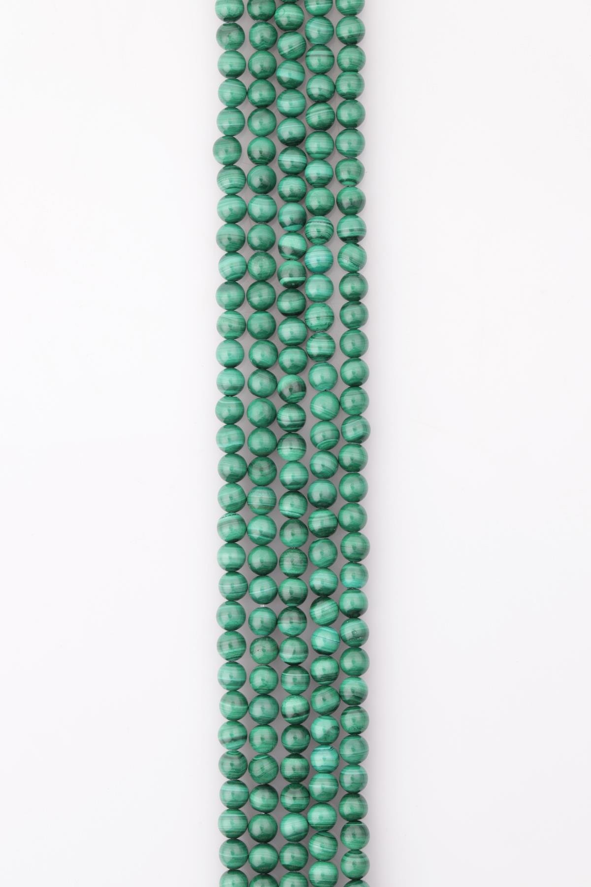 Malakit Doğal Taş Dizi 6 mm Küre Kesim