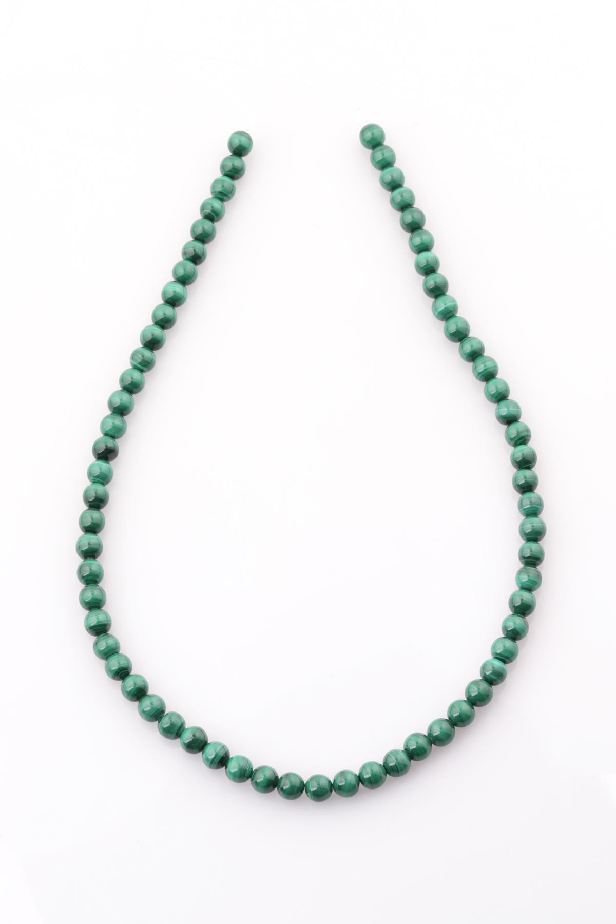 Malakit Doğal Taş Dizi 6 mm Küre Kesim