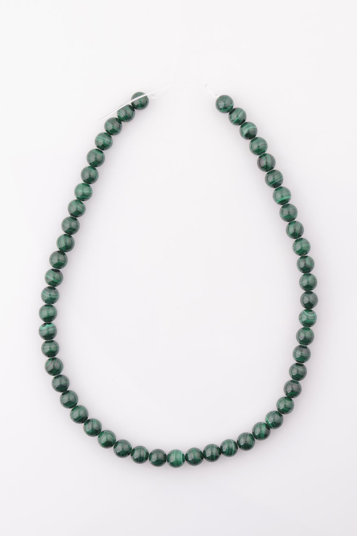 Malakit Doğal Taş Dizi 8 mm Küre Kesim