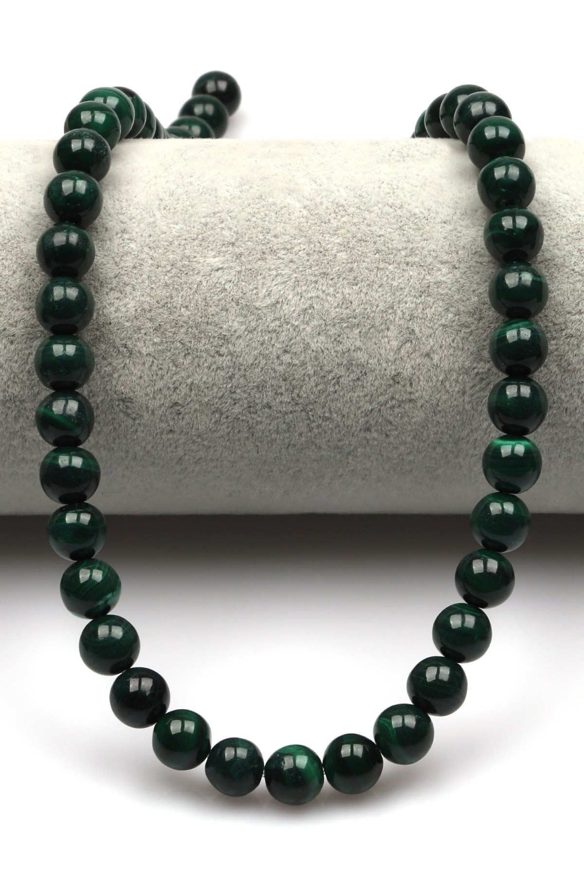Malakit Doğal Taş Dizi 8 mm Küre Kesim - DZ-0815