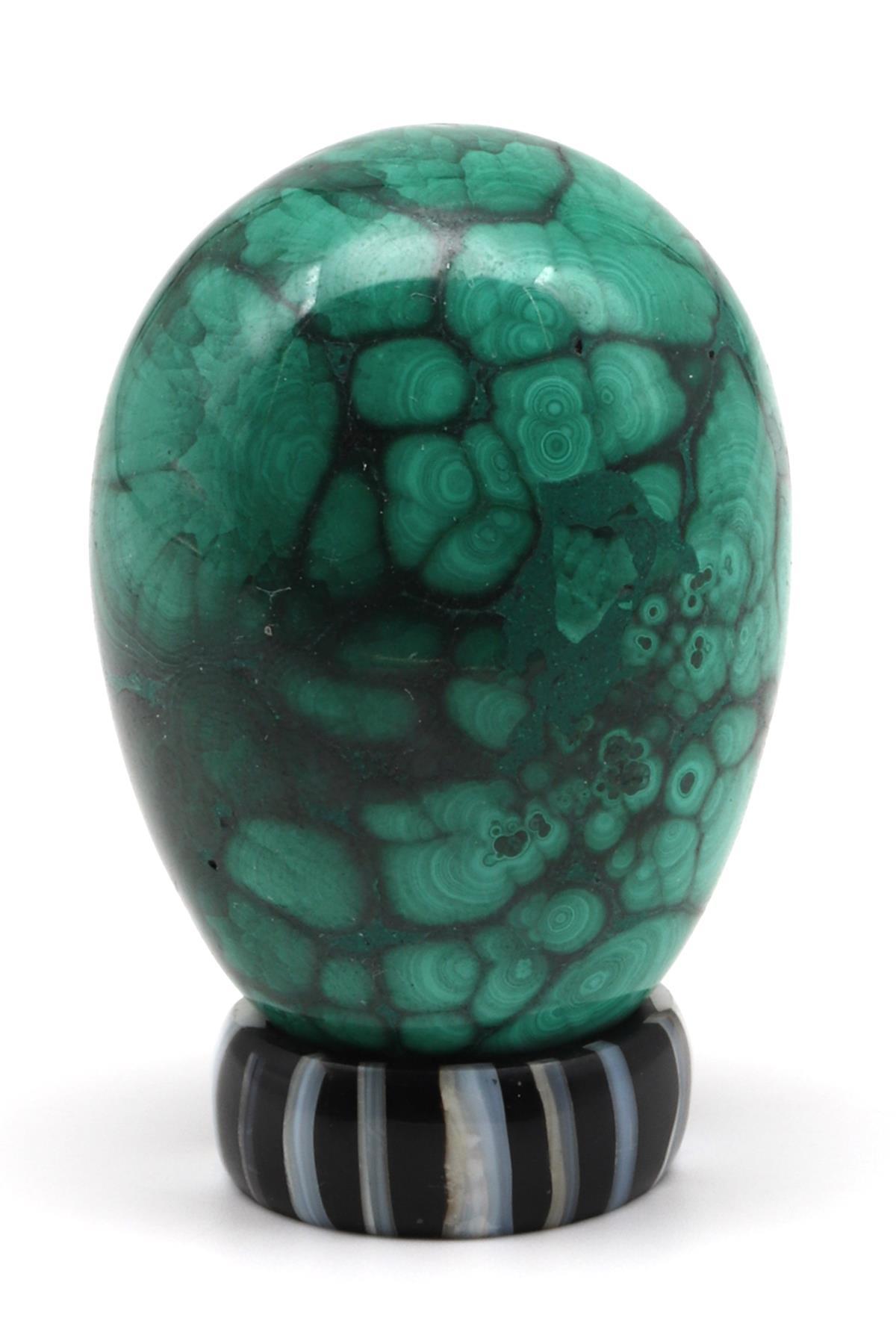 Malakit Doğal Taş Yumurta