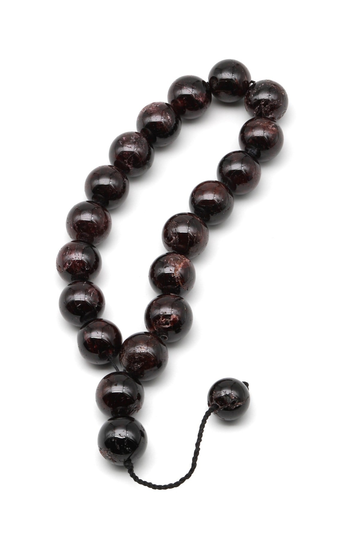 Maskot Efe Garnet Doğal Taş Tesbih 14 mm Küre Kesim - TSB-0505