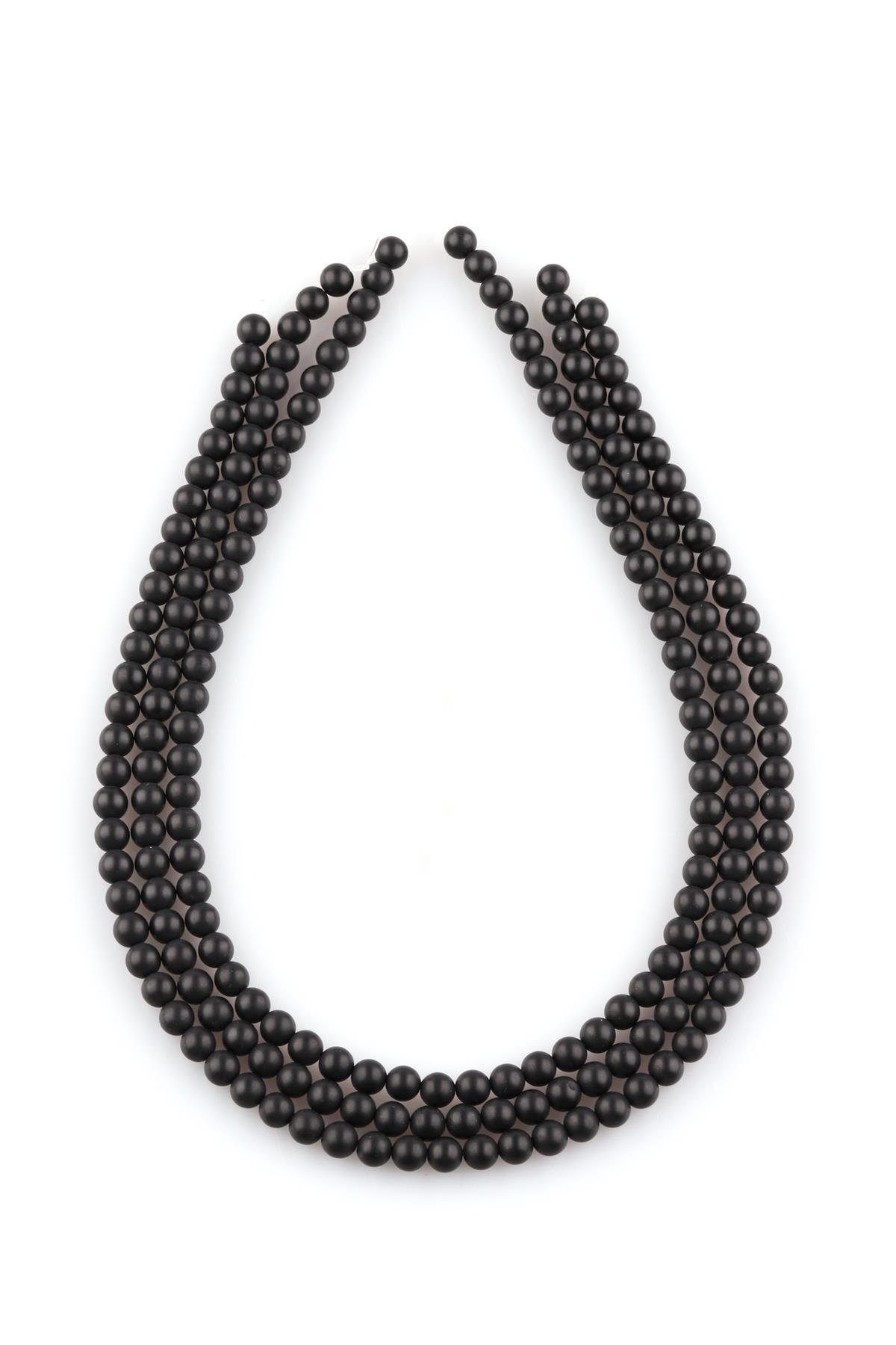 Mat Oniks Doğal Taş Dizi 6 mm Küre Kesim