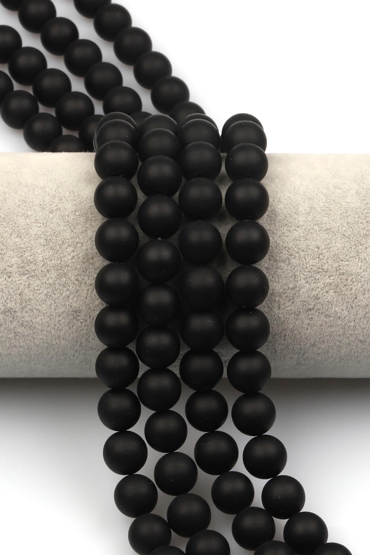 Mat Oniks Doğaltaş Dizi 10 mm Küre Kesim