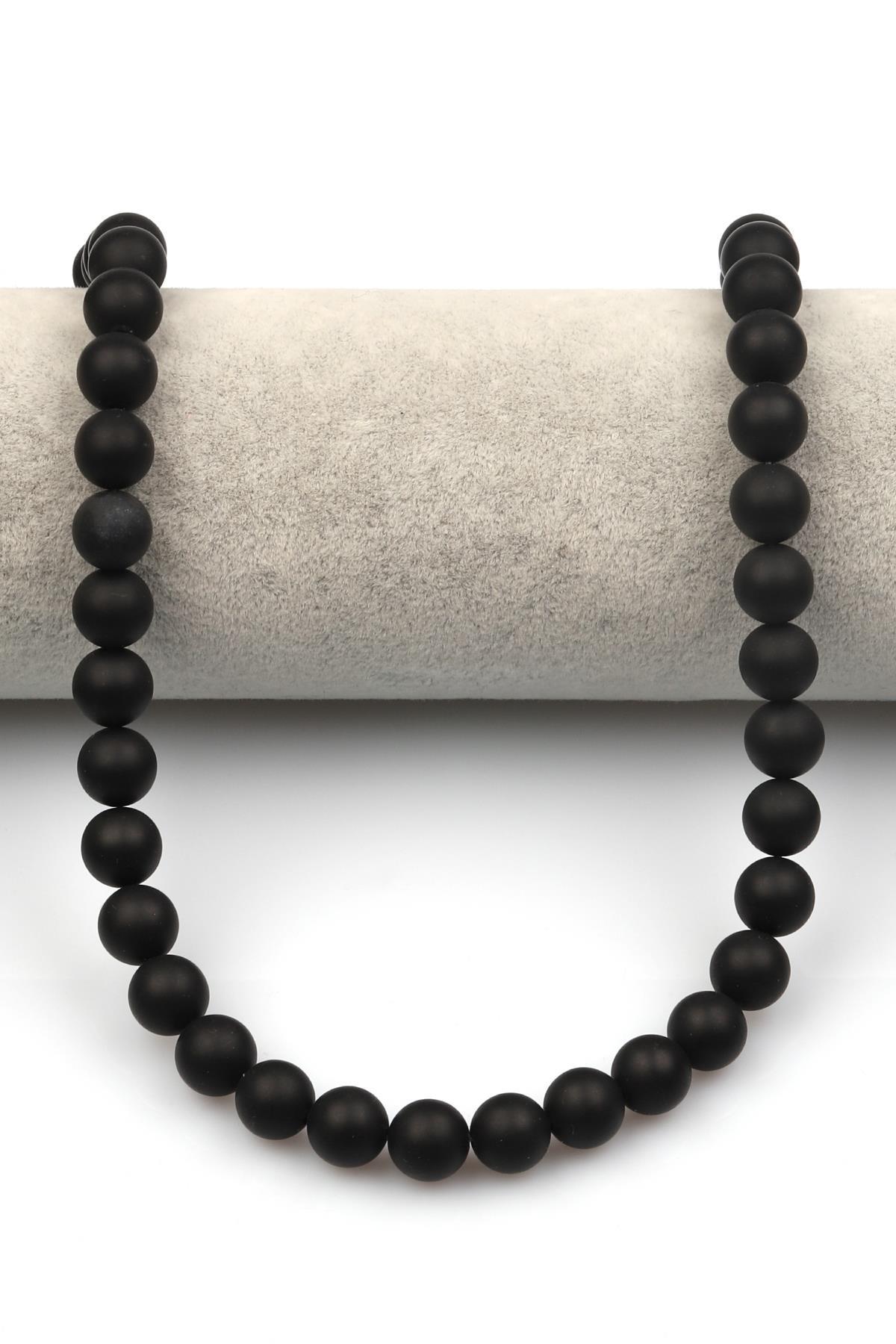 Mat Oniks Doğaltaş Dizi 10 mm Küre Kesim