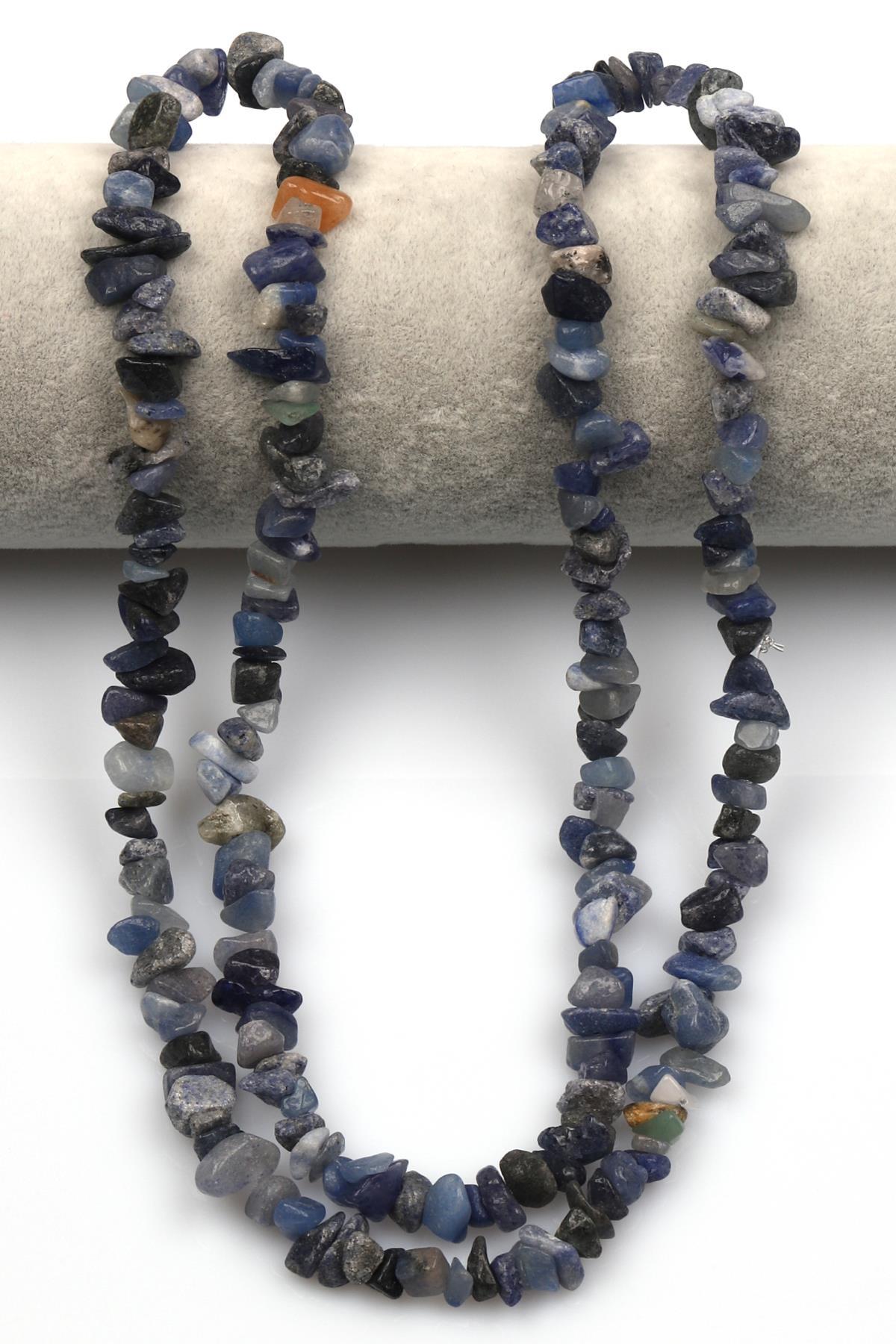 Mavi Aventurin Doğal Taş Kırıktaş Dizi