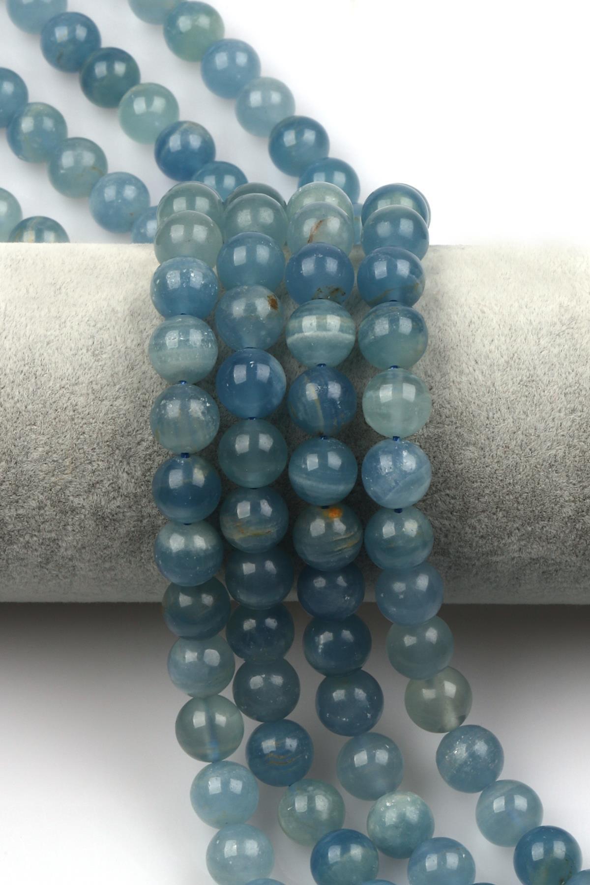 Mavi Kalsit ( A Kalite ) Doğal Taş Dizi 10 mm Küre Kesim