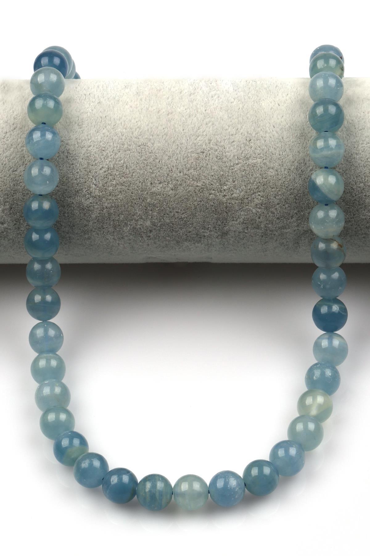 Mavi Kalsit ( A Kalite ) Doğal Taş Dizi 10 mm Küre Kesim