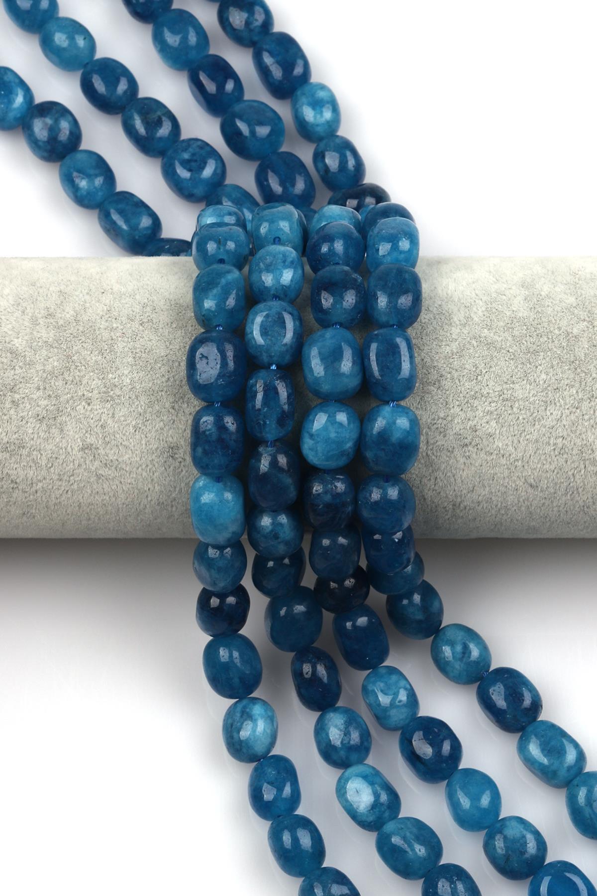 Mavi Kuvars Doğal Taş Dizi 11 x 14 mm Şekilsiz Kesim