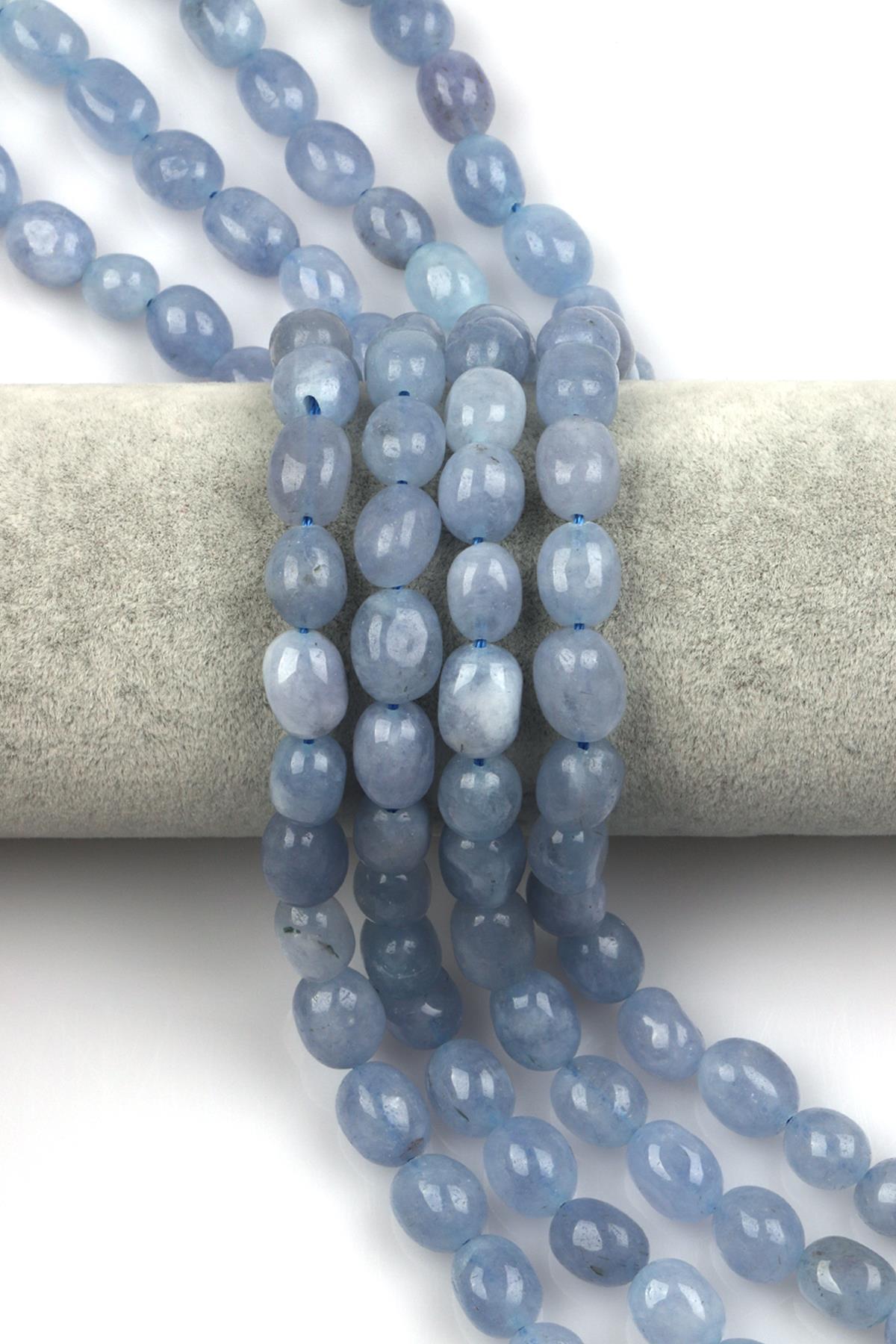 Mavi Kuvars Doğal Taş Dizi 11 x 14 mm Şekilsiz Kesim