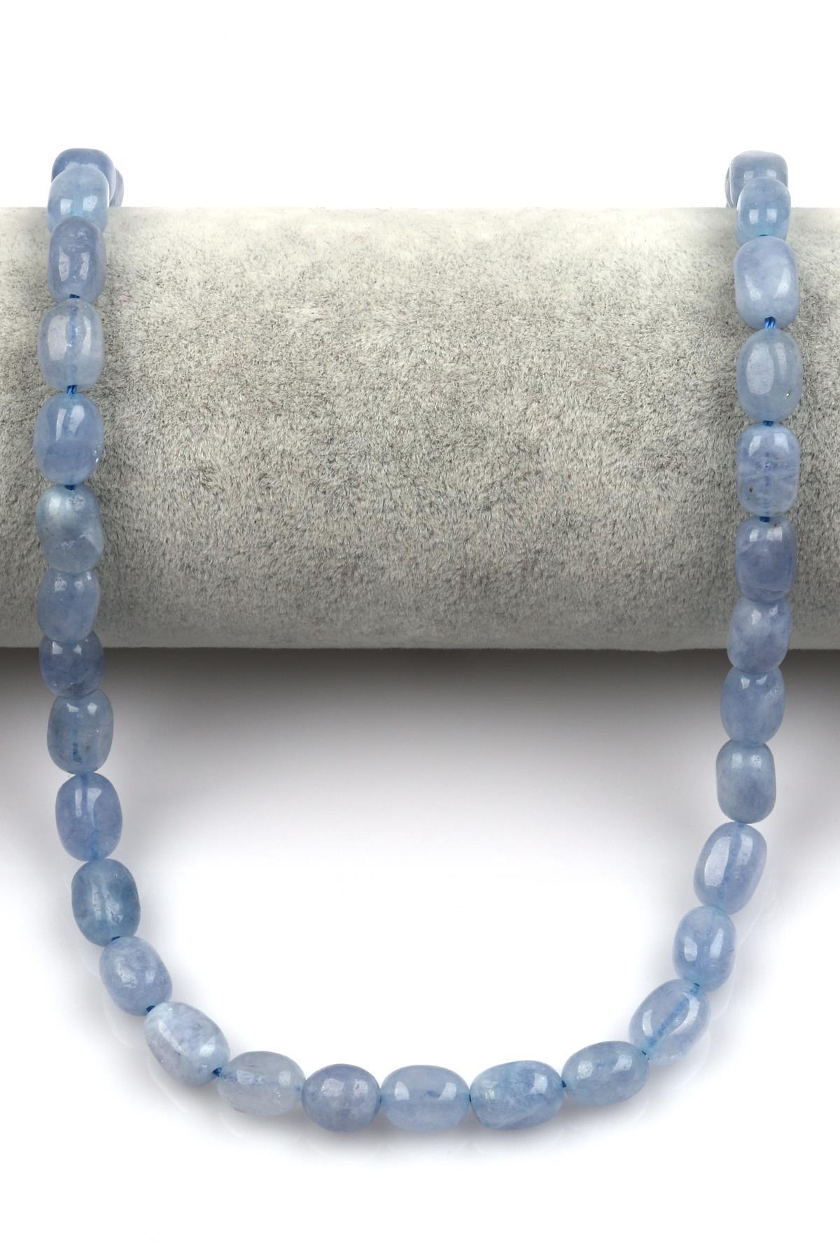 Mavi Kuvars Doğal Taş Dizi 7 x 11 mm Şekilsiz Kesim