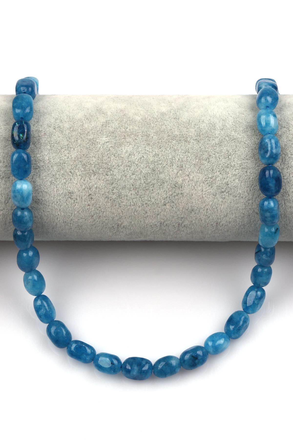 Mavi Kuvars Doğal Taş Dizi 7 x 11 mm Şekilsiz Kesim