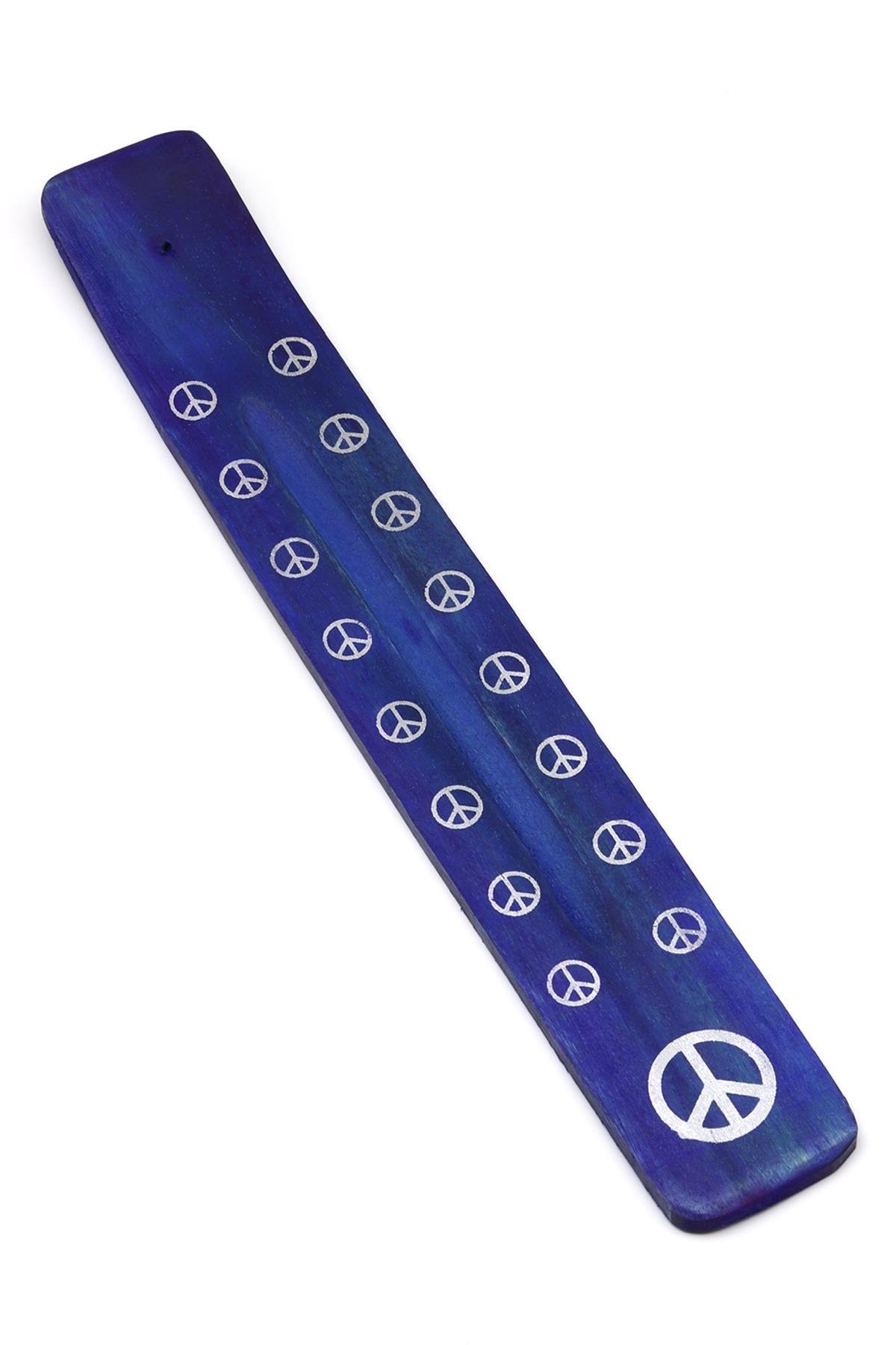 Mavi Renkli Ahşap Kayık Tütsülük