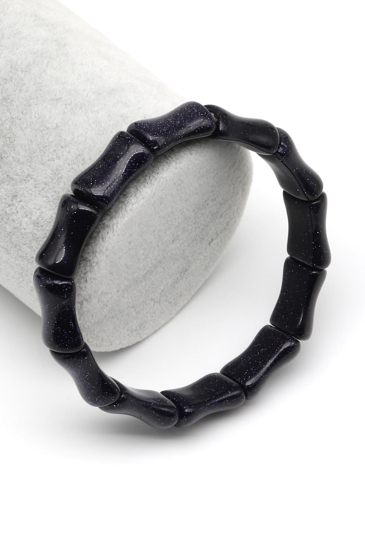 Mavi Yıldız Taşı Bileklik 10 x 16 mm Özel Kesim