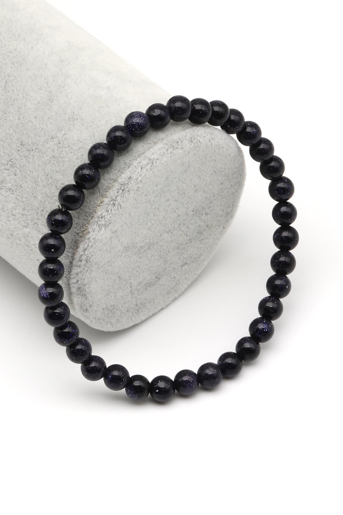 Mavi Yıldız Taşı Bileklik 6 mm Küre Kesim