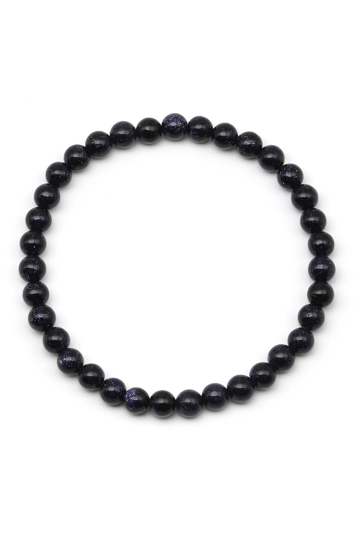 Mavi Yıldız Taşı Bileklik 6 mm Küre Kesim