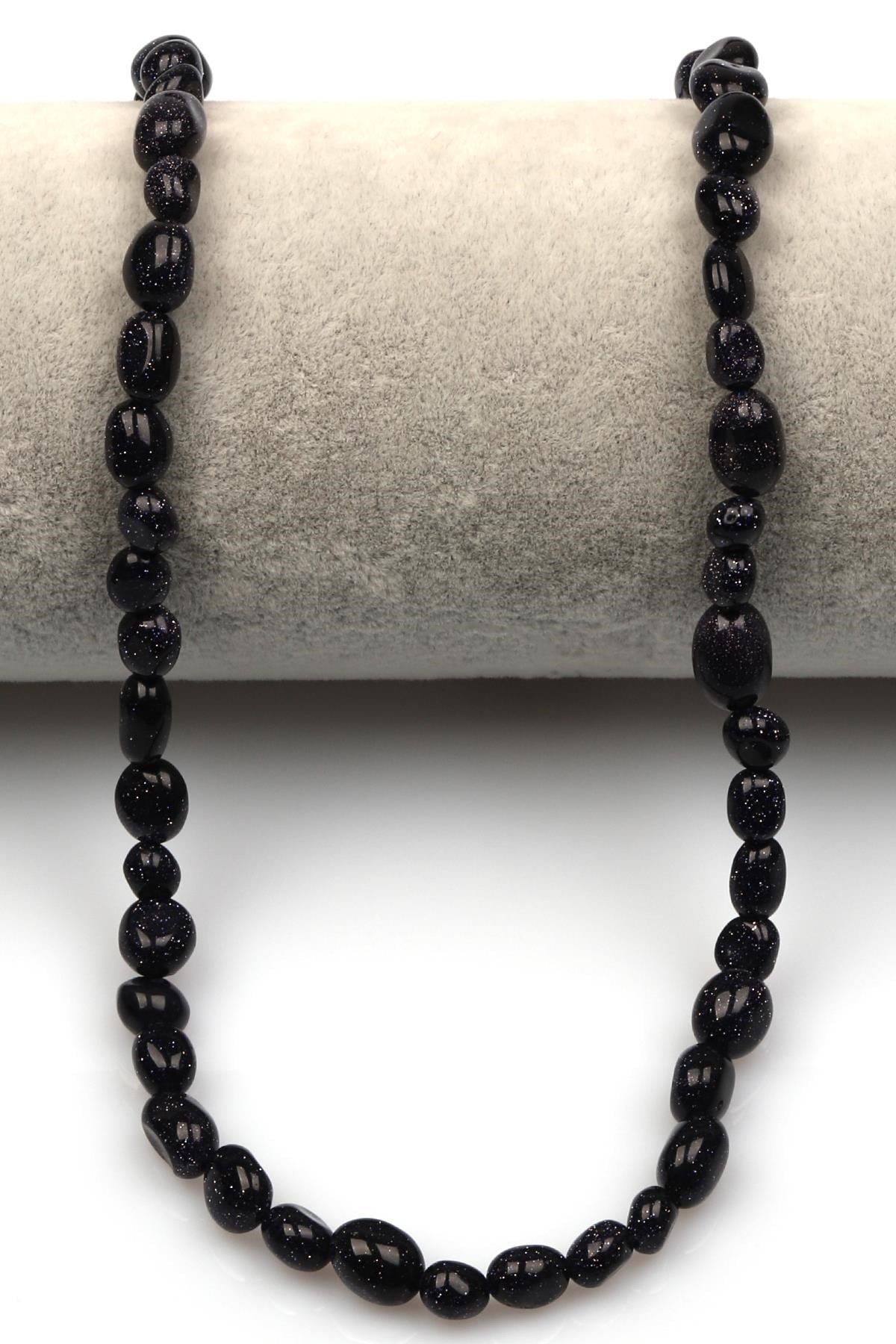 Mavi Yıldız Taşı Dizi 6 x 8 mm Mercimek Kesim
