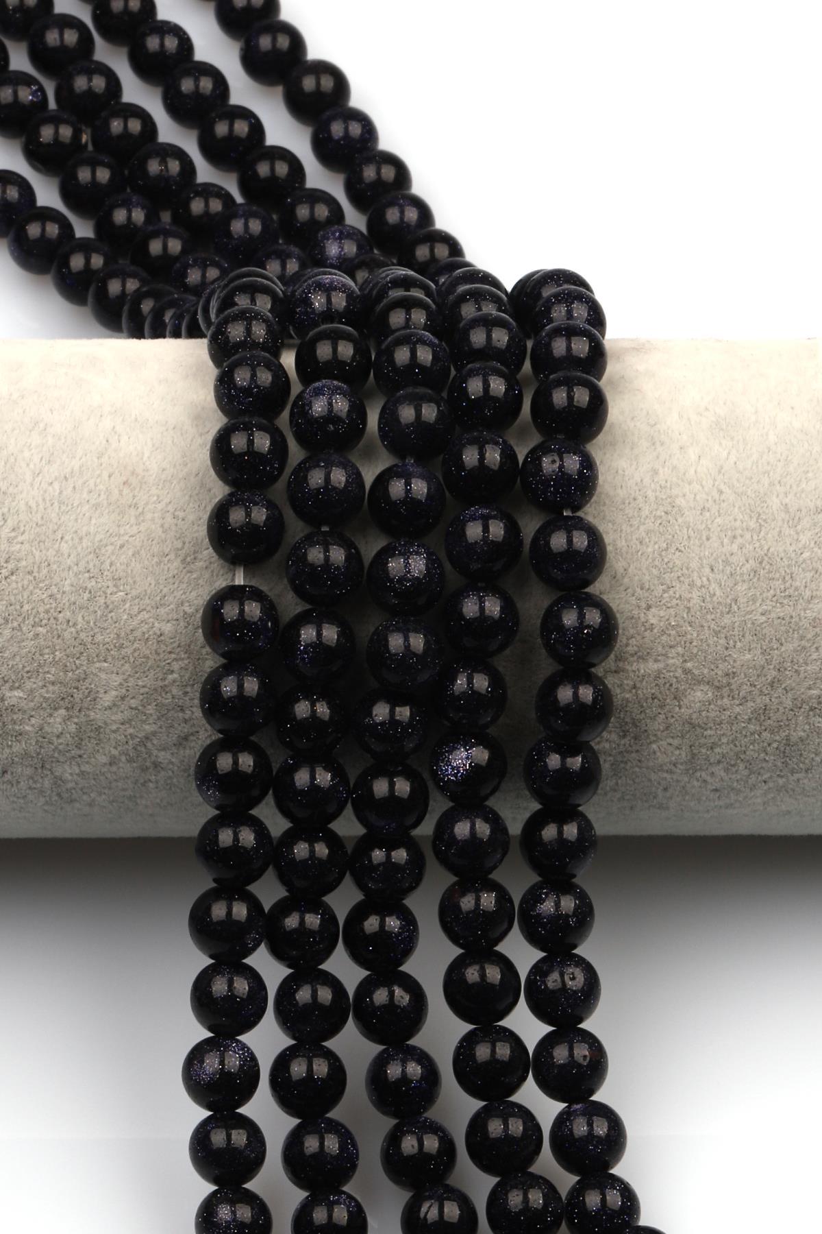 Mavi Yıldız Taşı Dizi 8 mm Küre Kesim