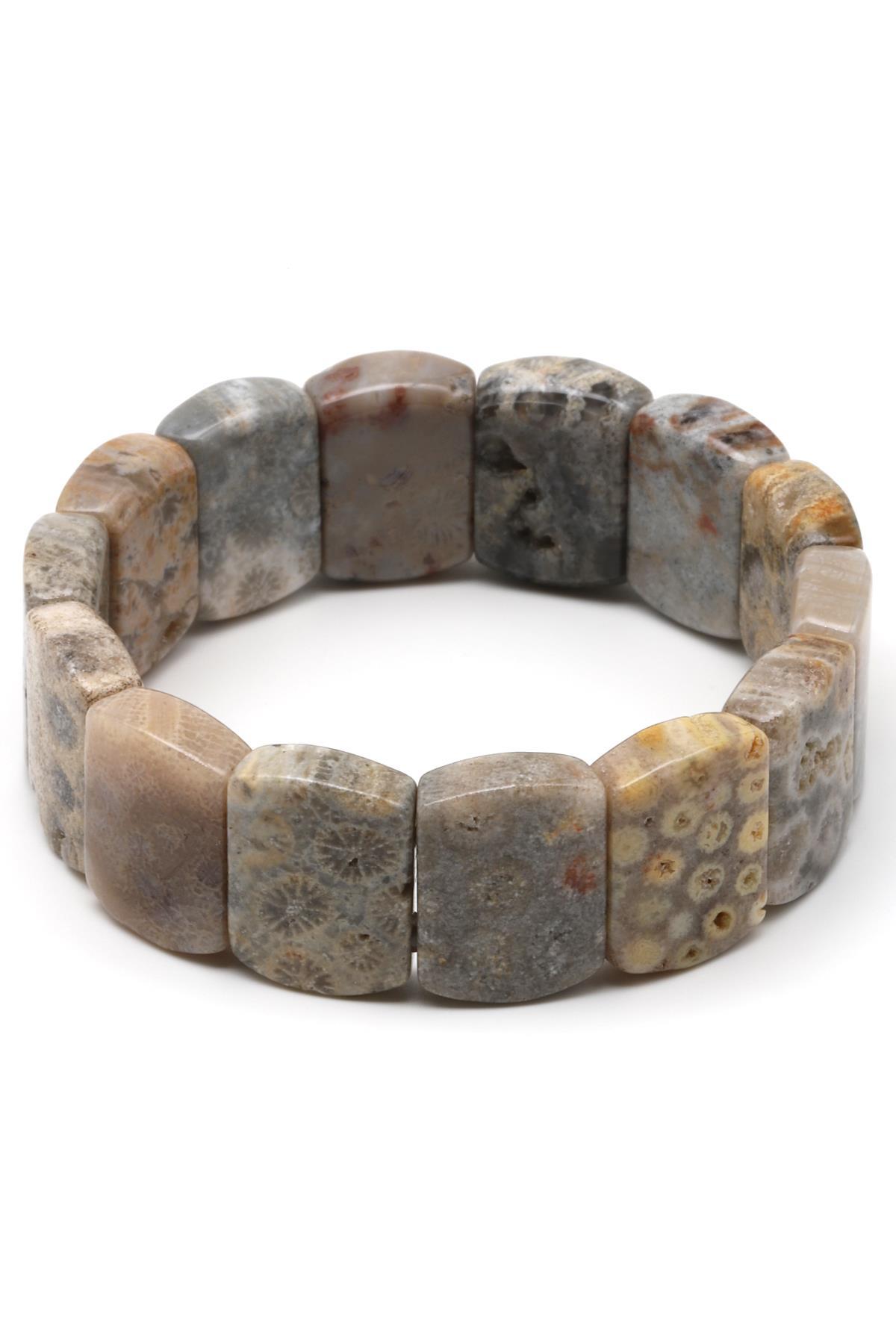 Mercan Doğal Taş Bileklik 15 x 20 mm Özel Kesim