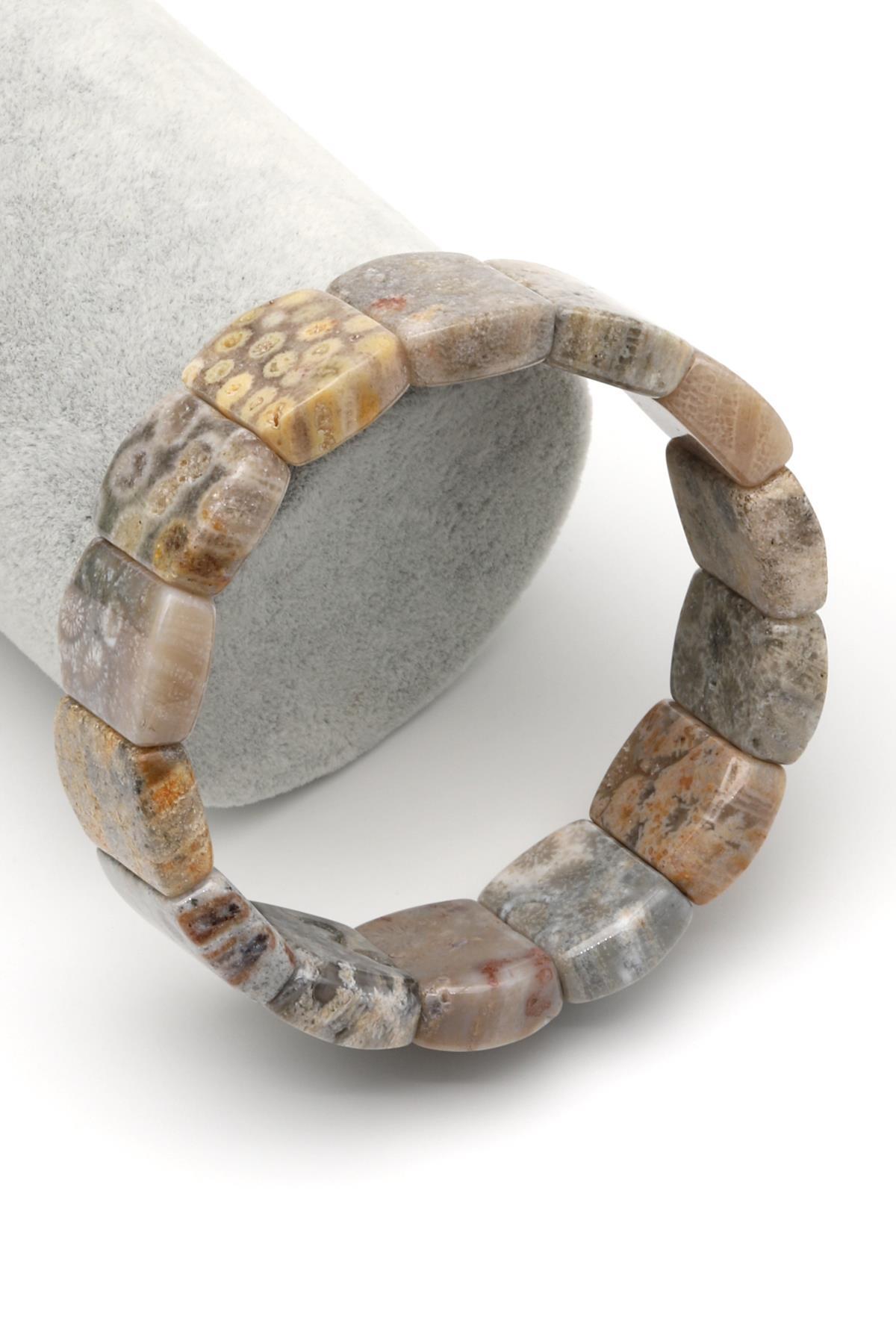 Mercan Doğal Taş Bileklik 15 x 20 mm Özel Kesim