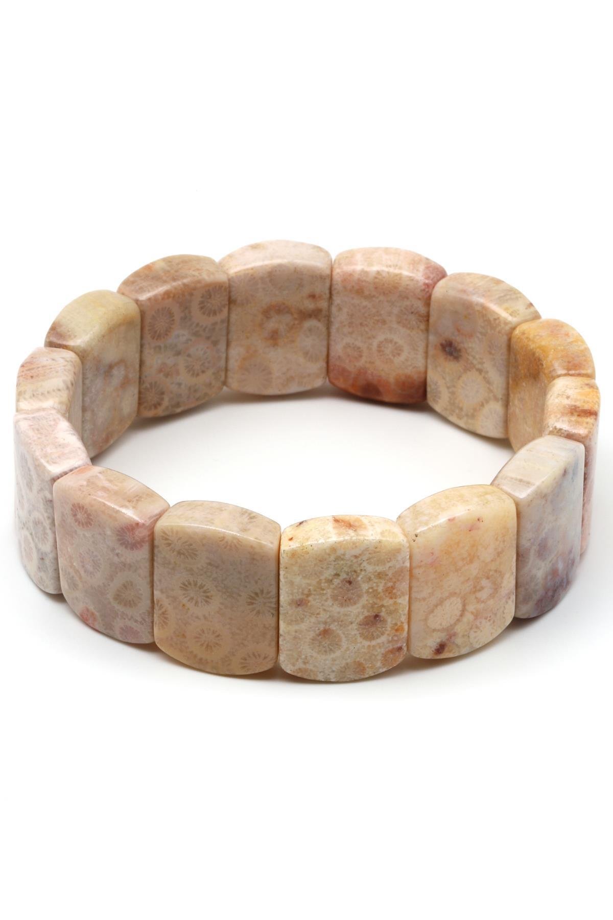 Mercan Doğal Taş Bileklik 15 x 20 mm Özel Kesim