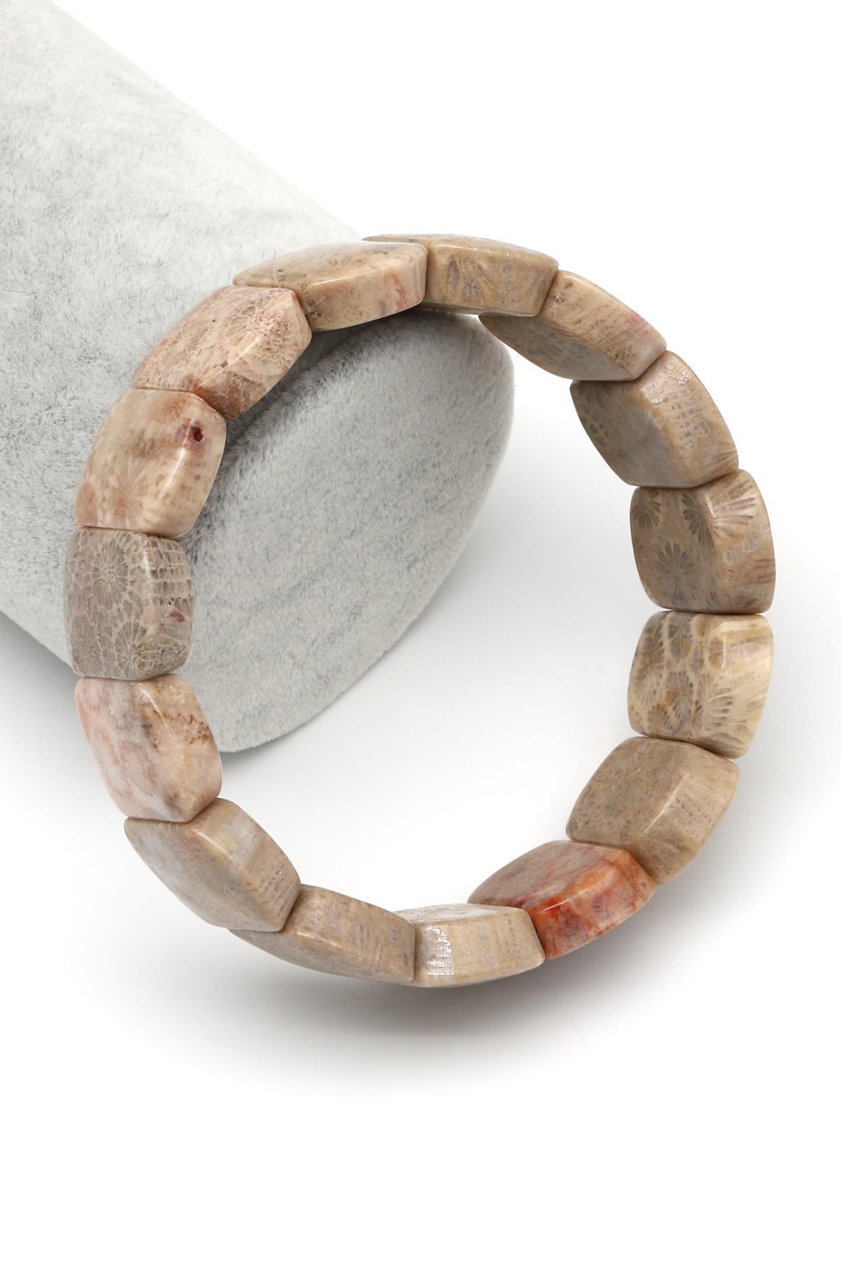 Mercan Doğal Taş Bileklik 15 x 20 mm Özel Kesim