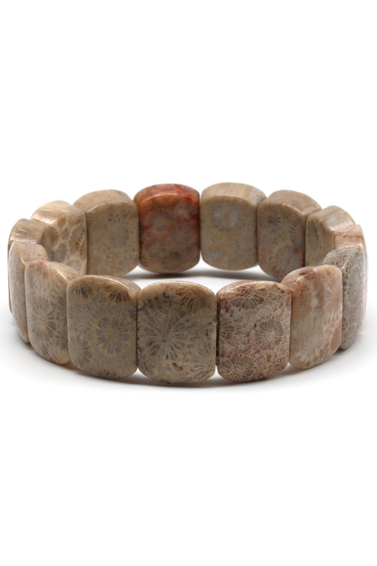 Mercan Doğal Taş Bileklik 15 x 20 mm Özel Kesim