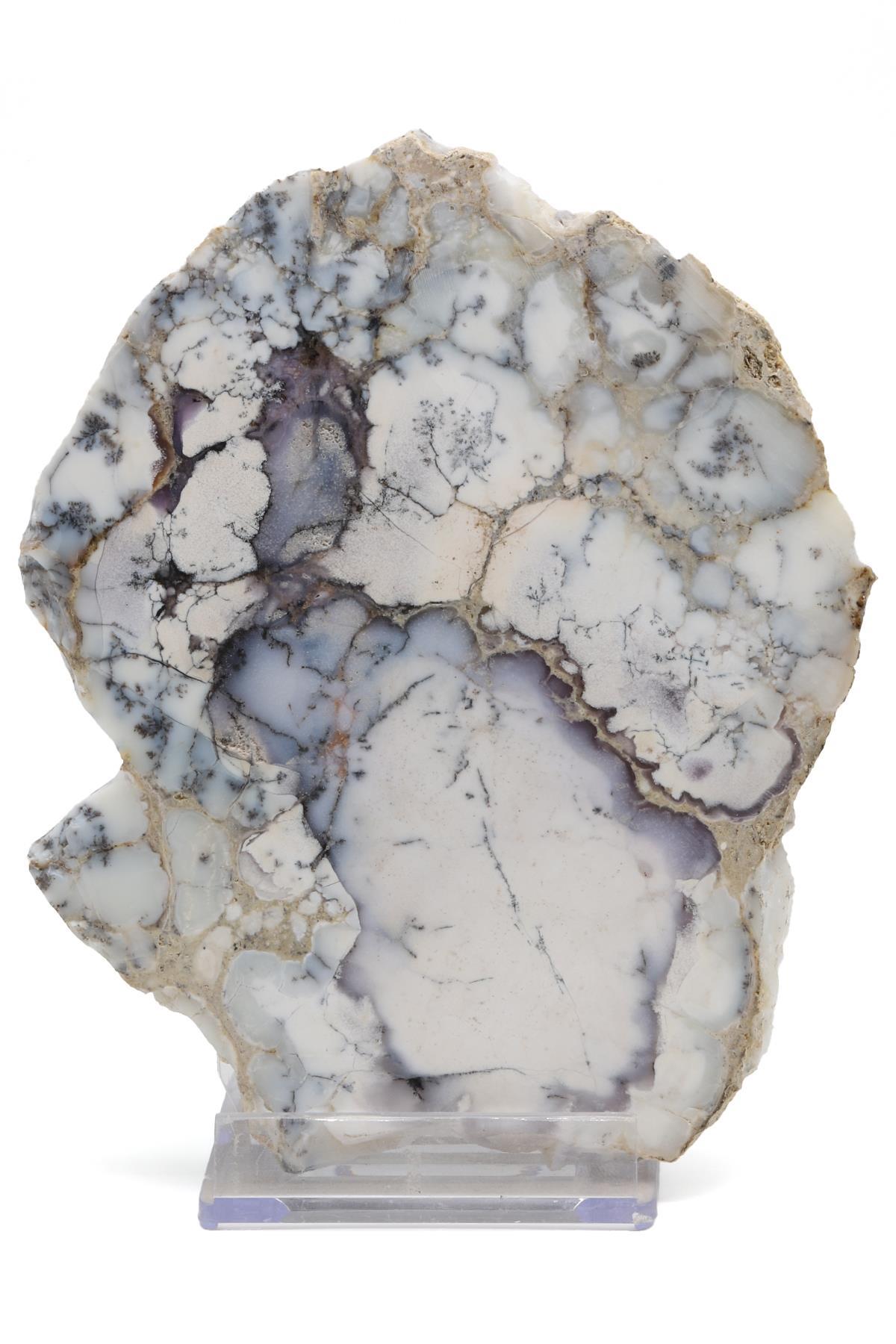 Merlinite Opal Doğal Taş Standlı Plaka