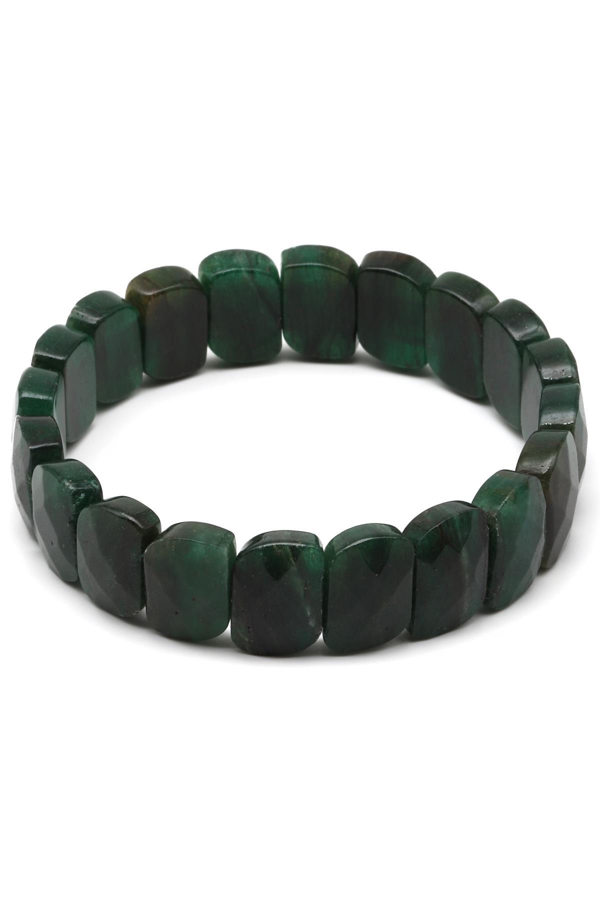 Mikaşist Doğal Taş Bileklik 10 x 15 mm Özel Kesim