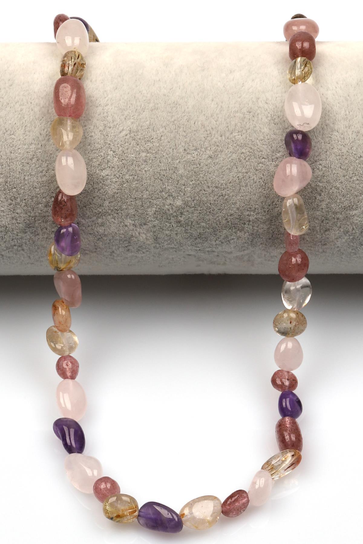 Miks Doğal Taş Dizi 6 x 10 mm Mercimek Kesim