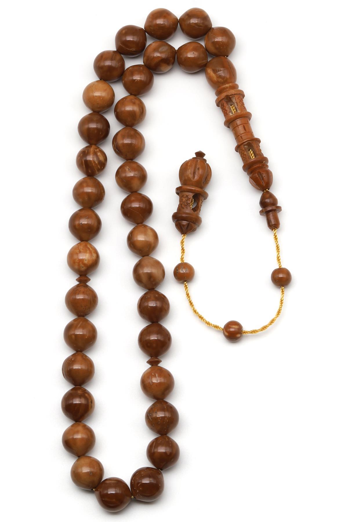 Minare İmameli Kuka Ağacı Tesbih 10 mm Küre Kesim