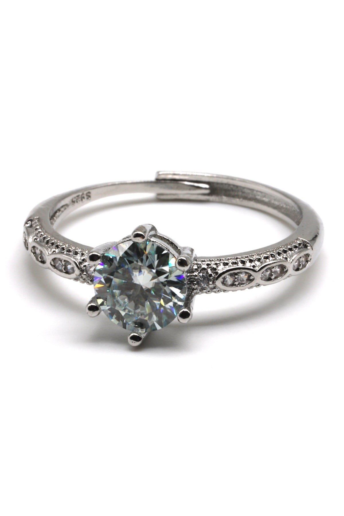 Moissanite Ayarlanabilir Yüzük - YZK-0163