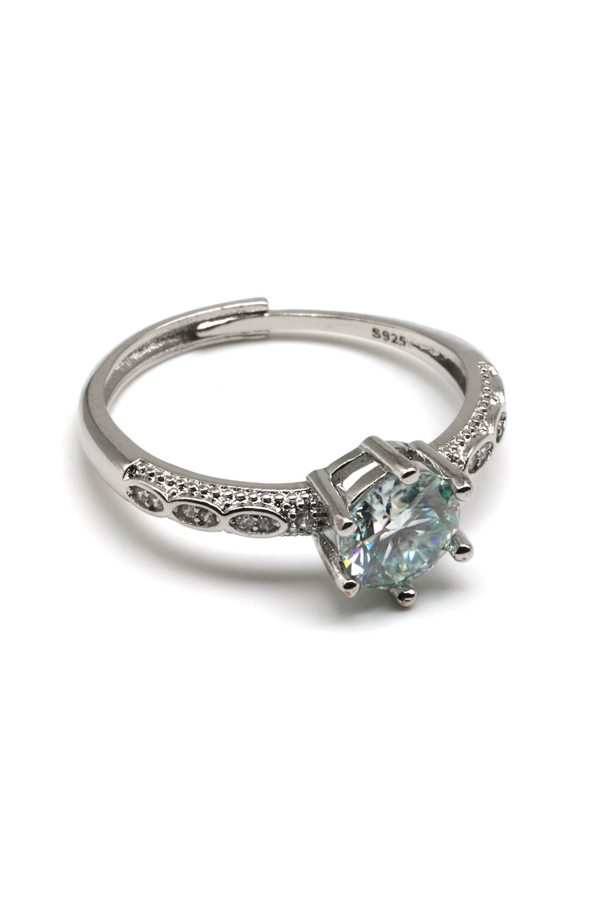 Moissanite Ayarlanabilir Yüzük - YZK-0163