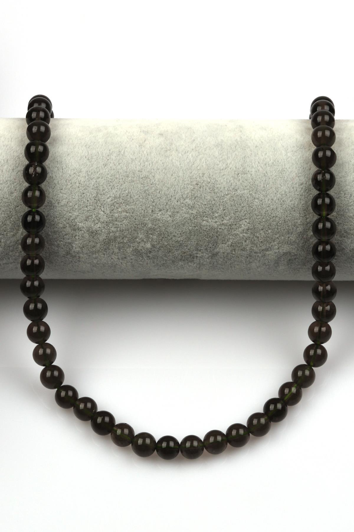 Moldavit Doğal Taş Dizi 8 mm Küre Kesim